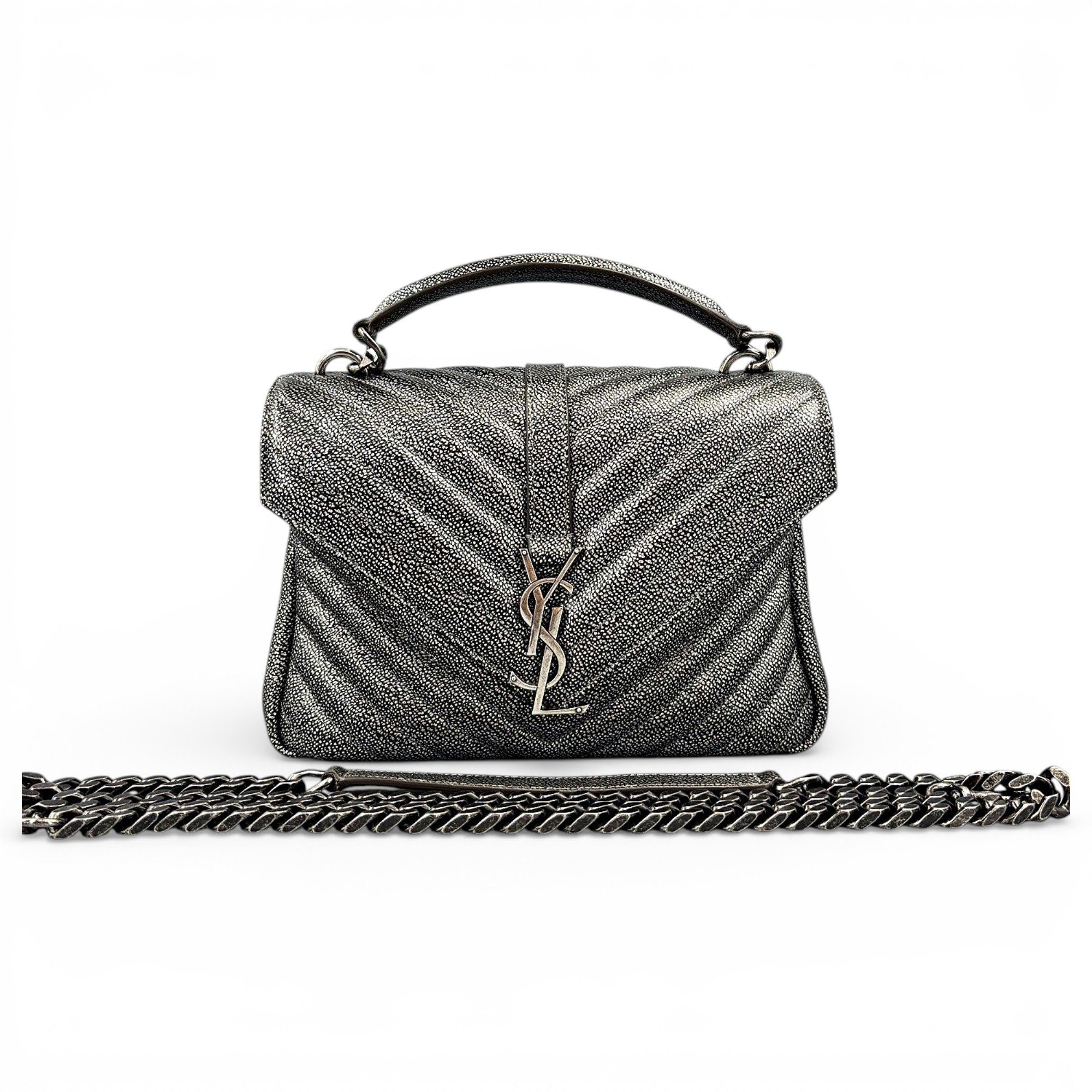 Collége monogramme leather handbag