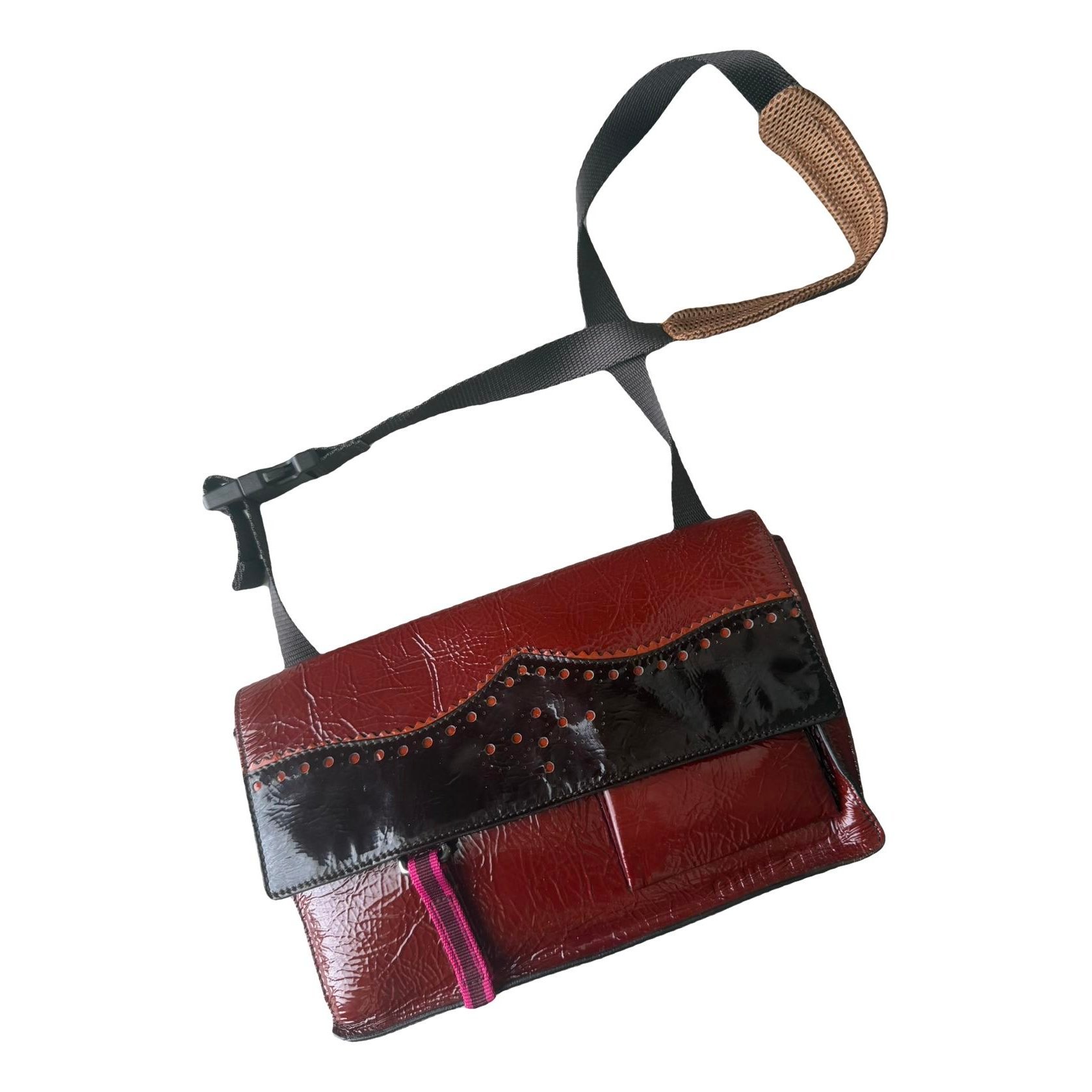 Patent leather crossbody bag