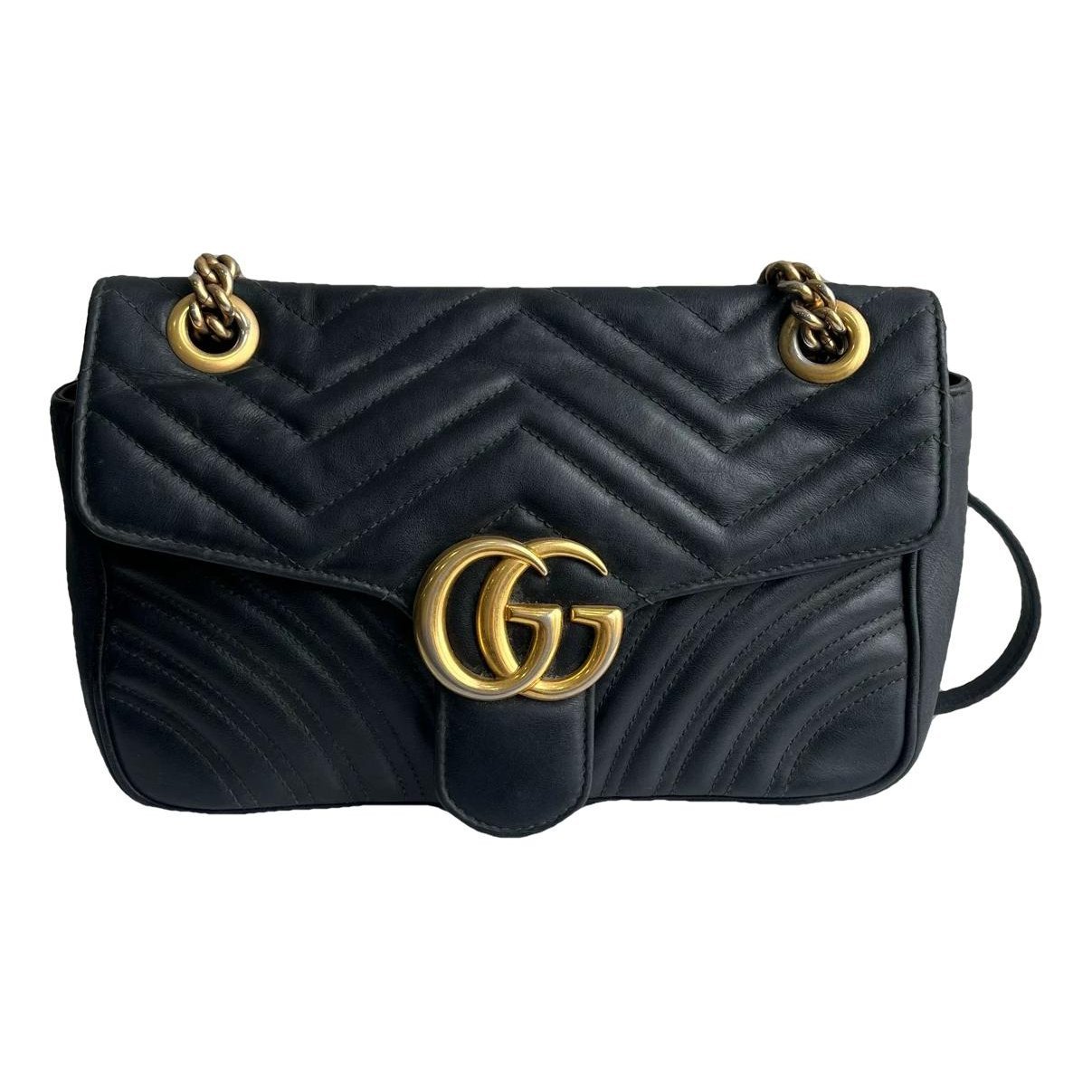 Pearly GG Marmont Flap leather handbag