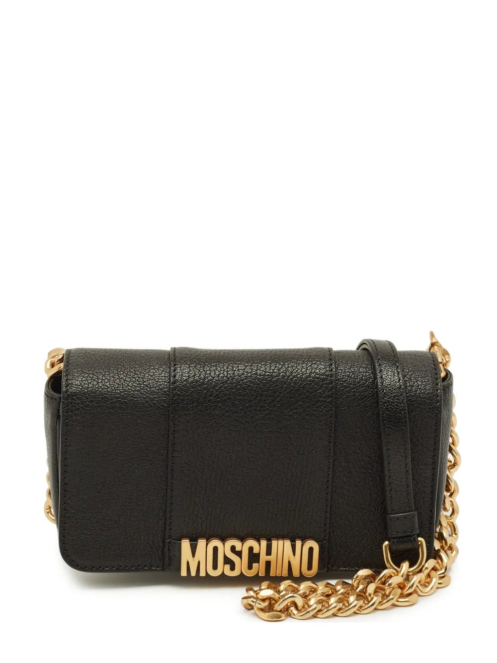 Moschino medium logo flap shoulder bag
