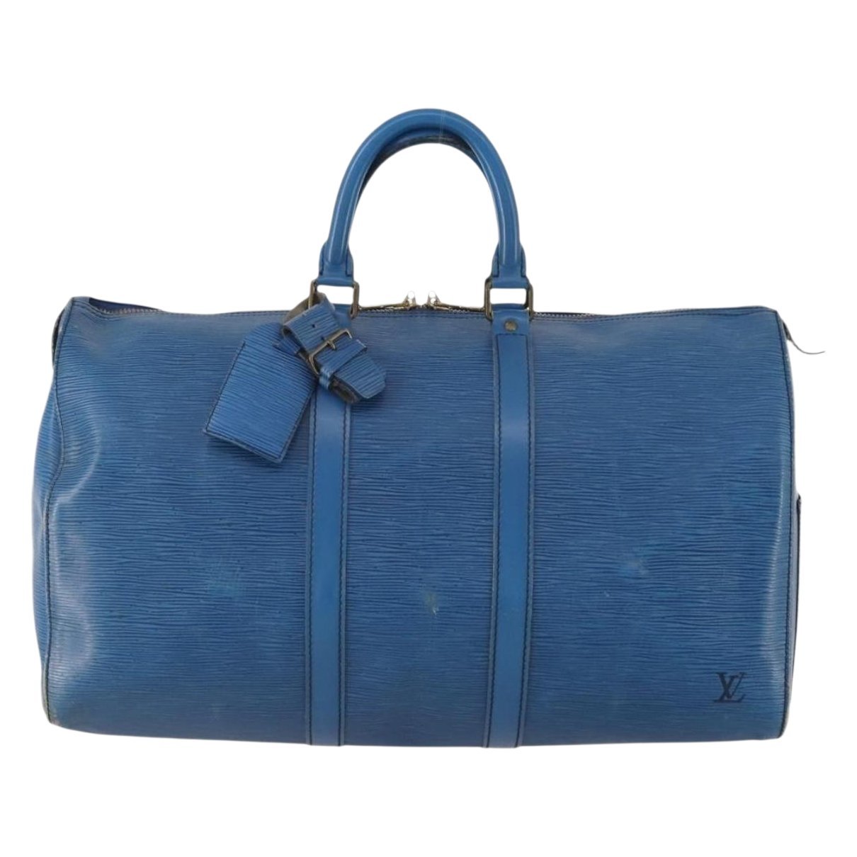 Keepall leather travel bag