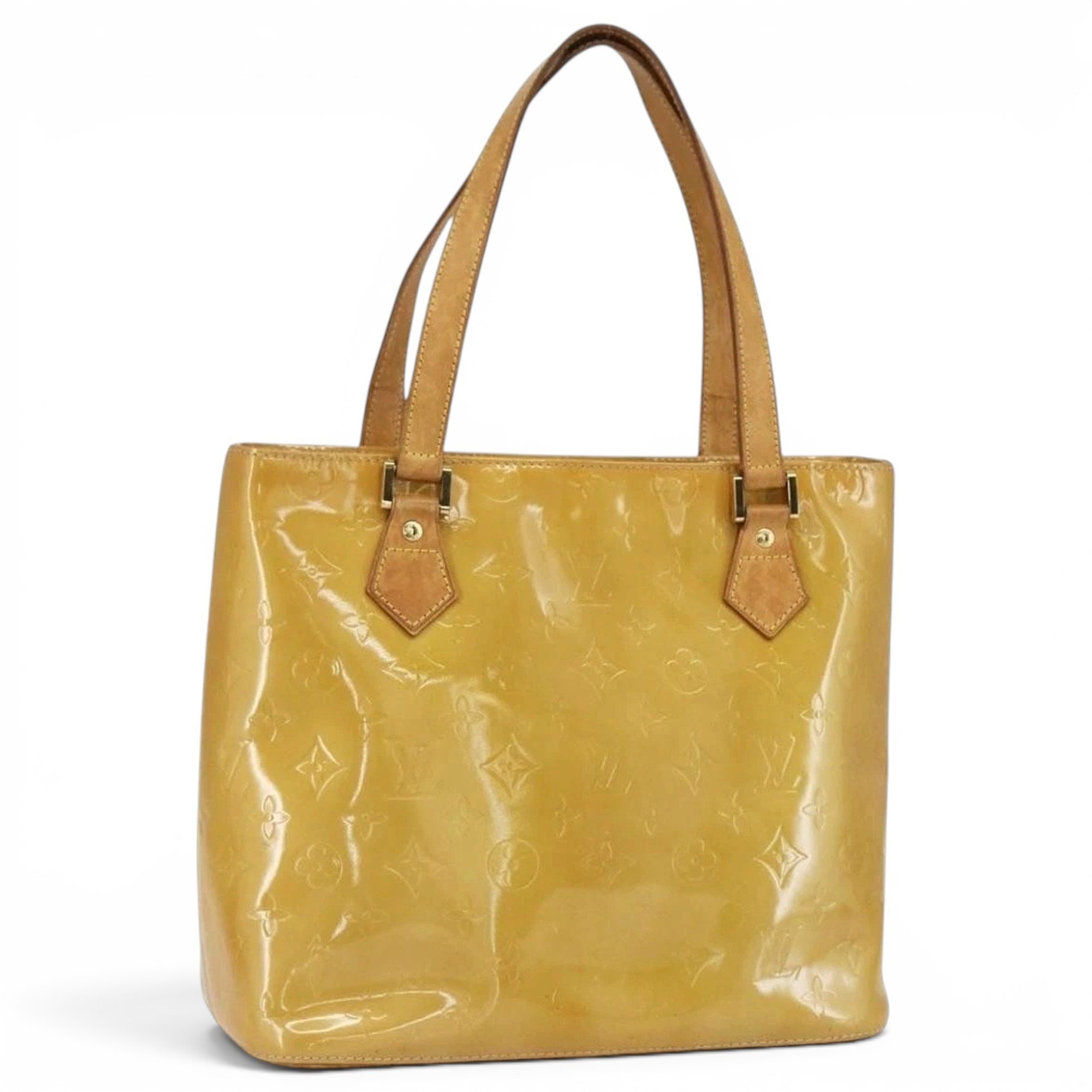 Patent leather handbag