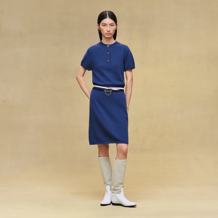 Bleu Outremer Cashmere Dress