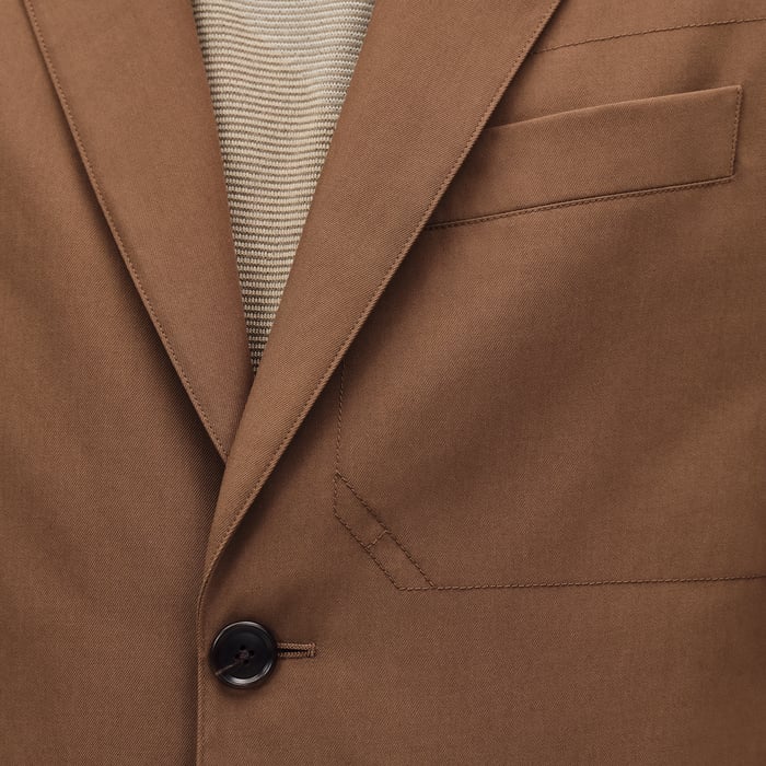 Caramel "Surpiqures H" Stadium Relax Jacket