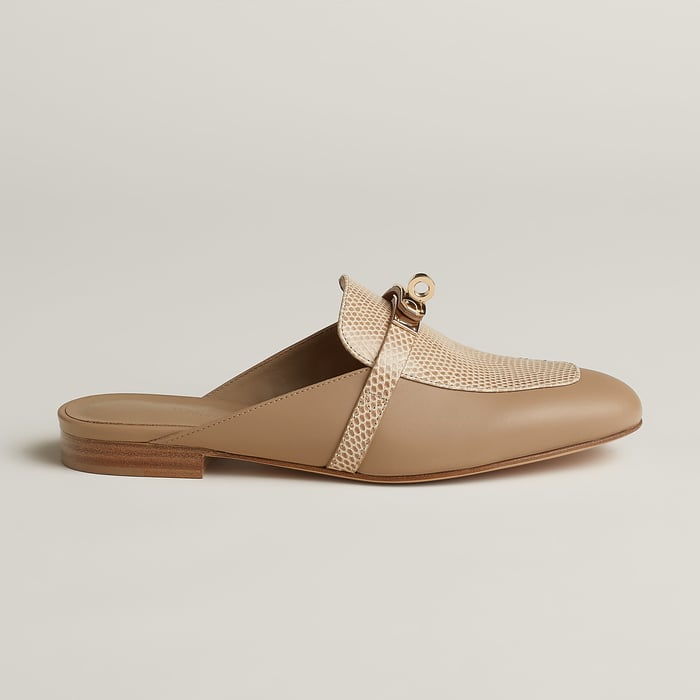 Beige Argile Oz Mule