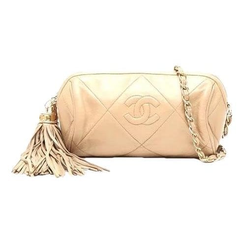 Trendy CC leather handbag