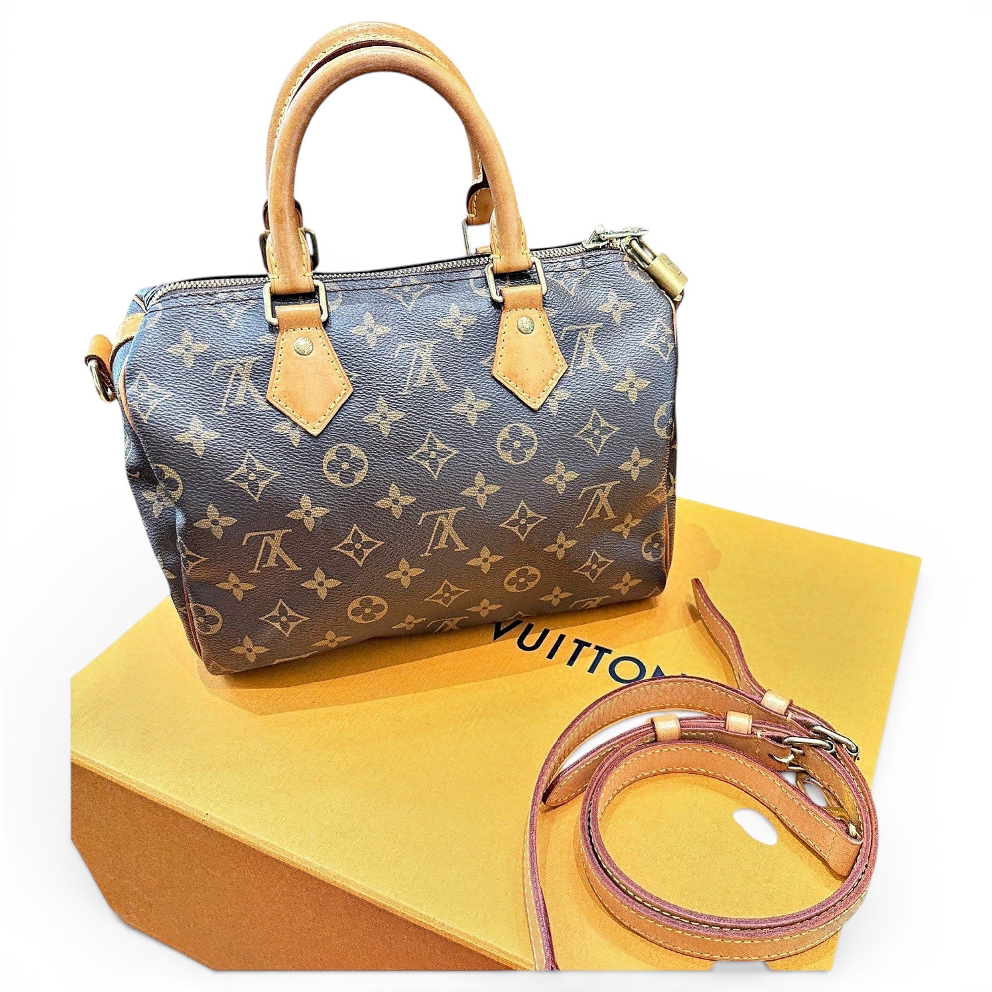 Speedy leather handbag
