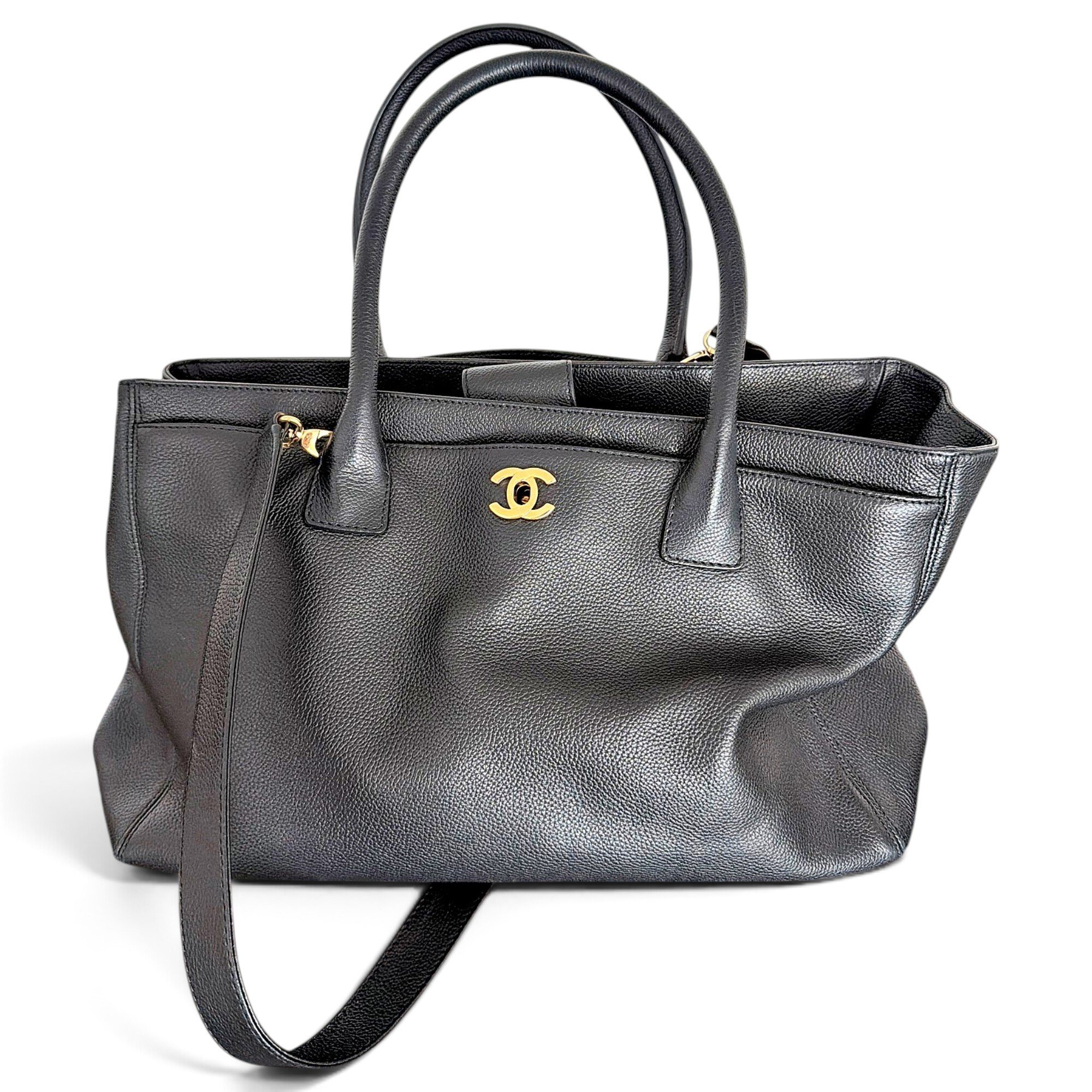 Executive leather tote