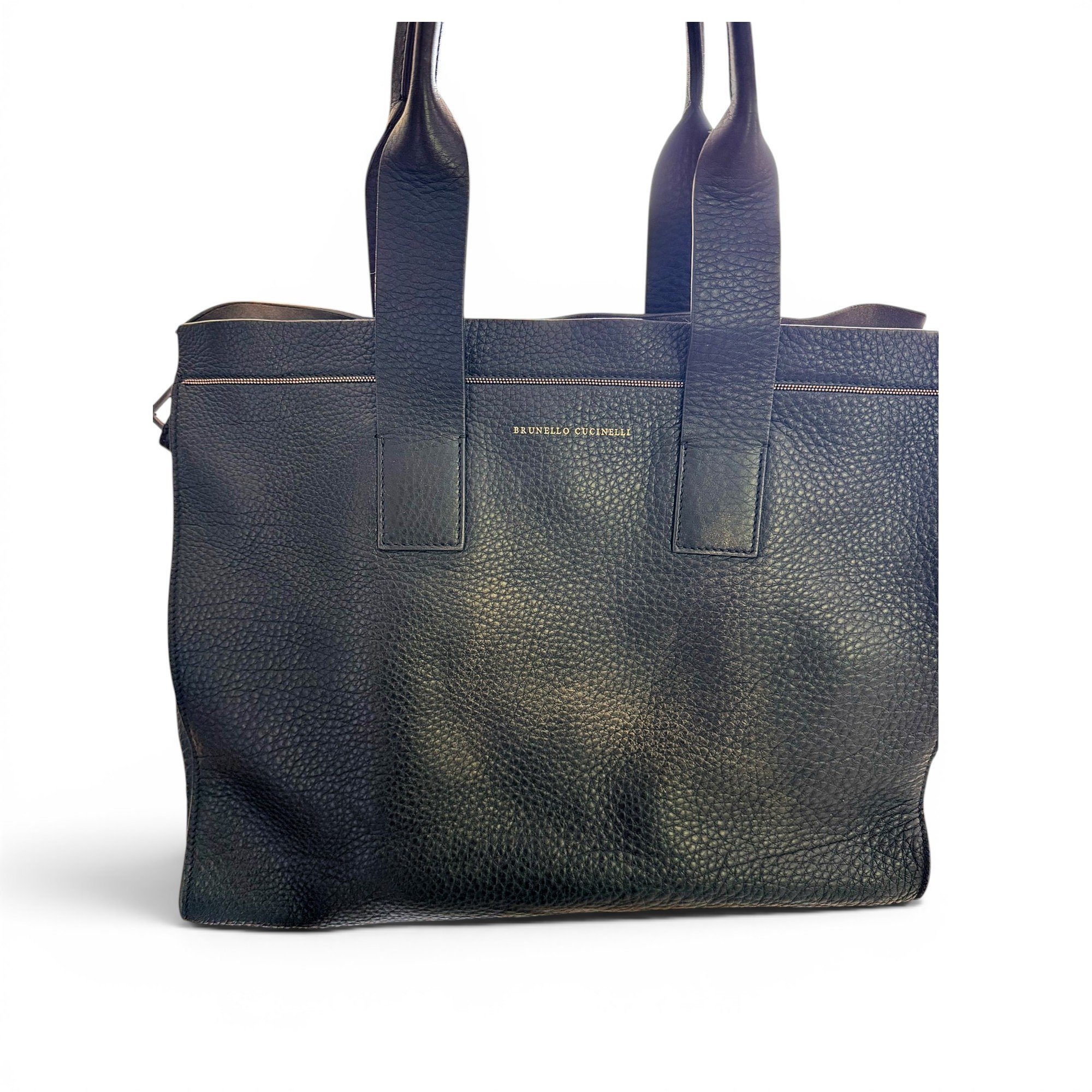 Leather tote