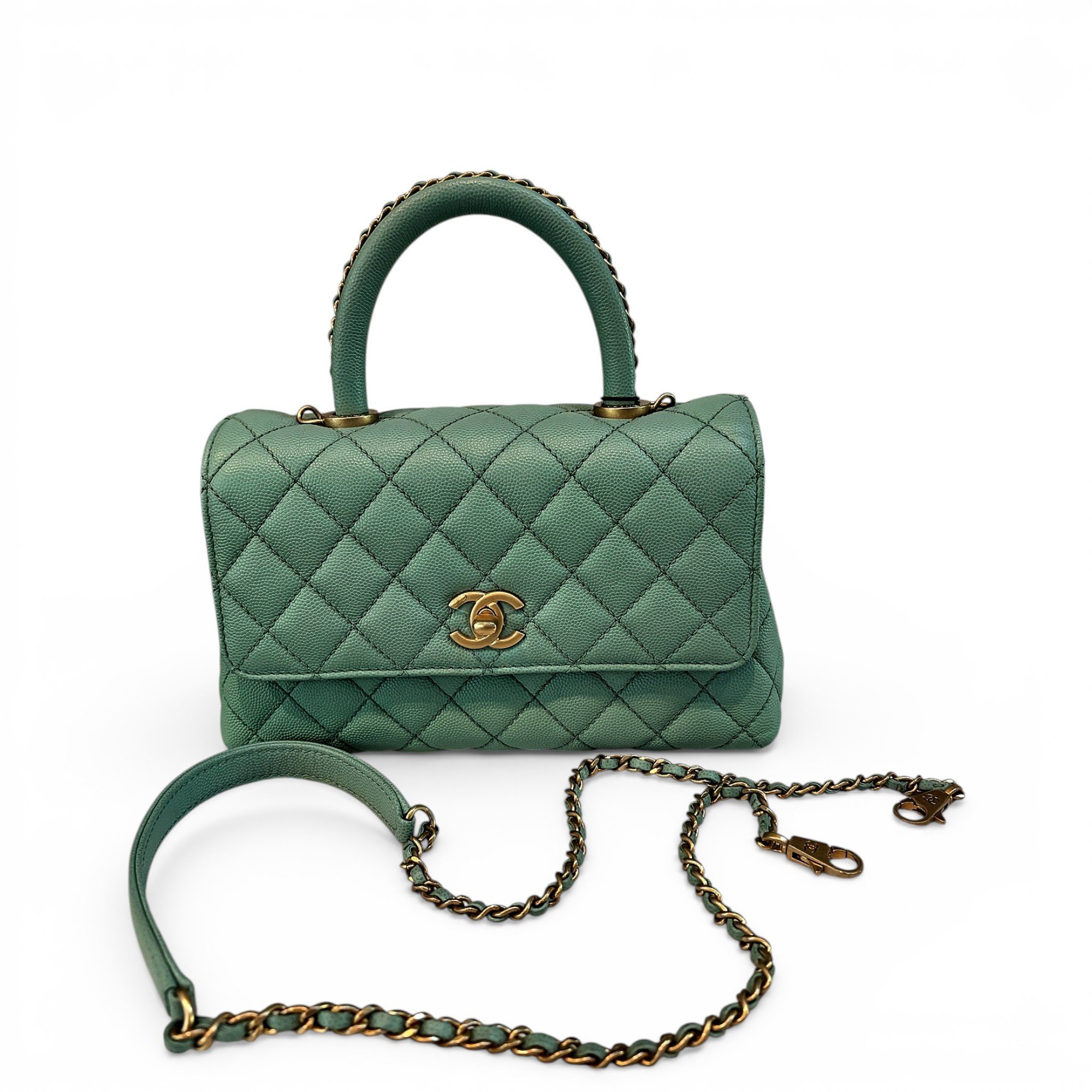 Coco Handle leather handbag