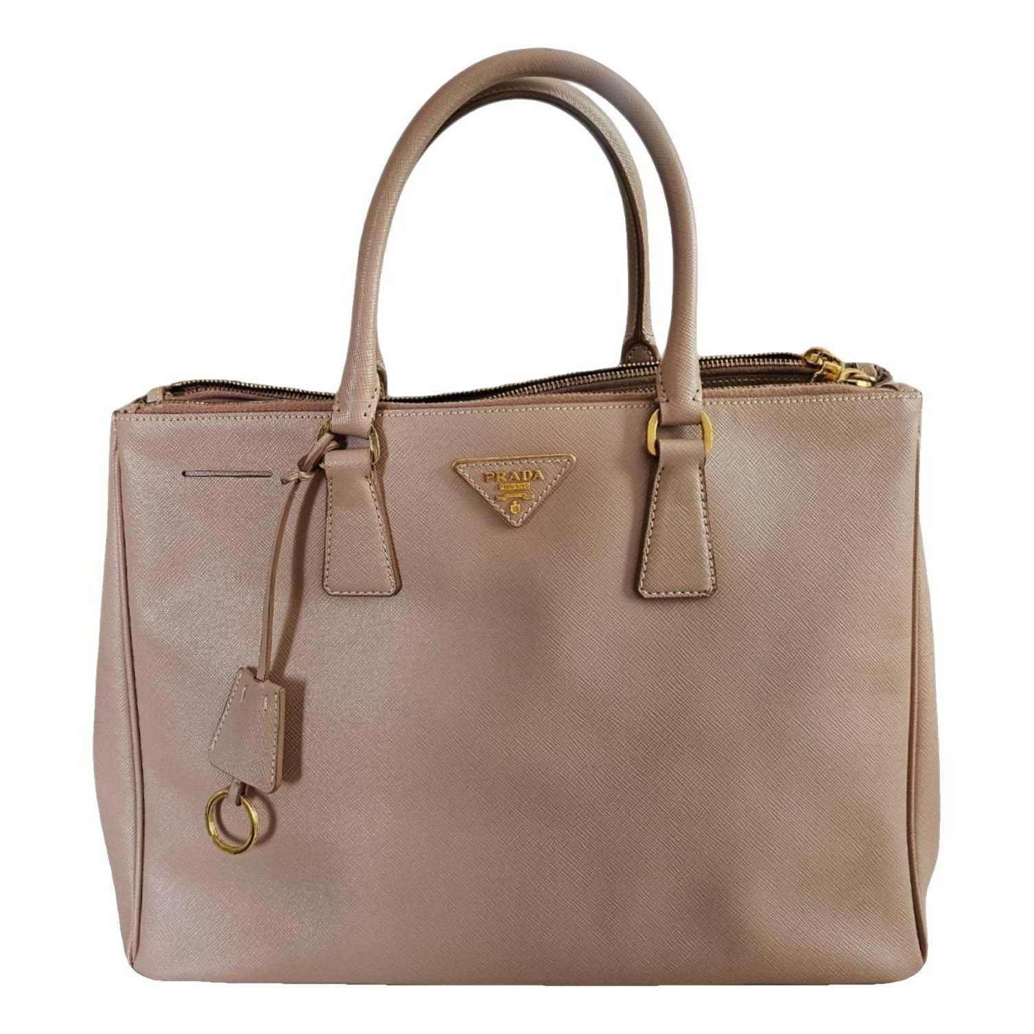 Double leather tote