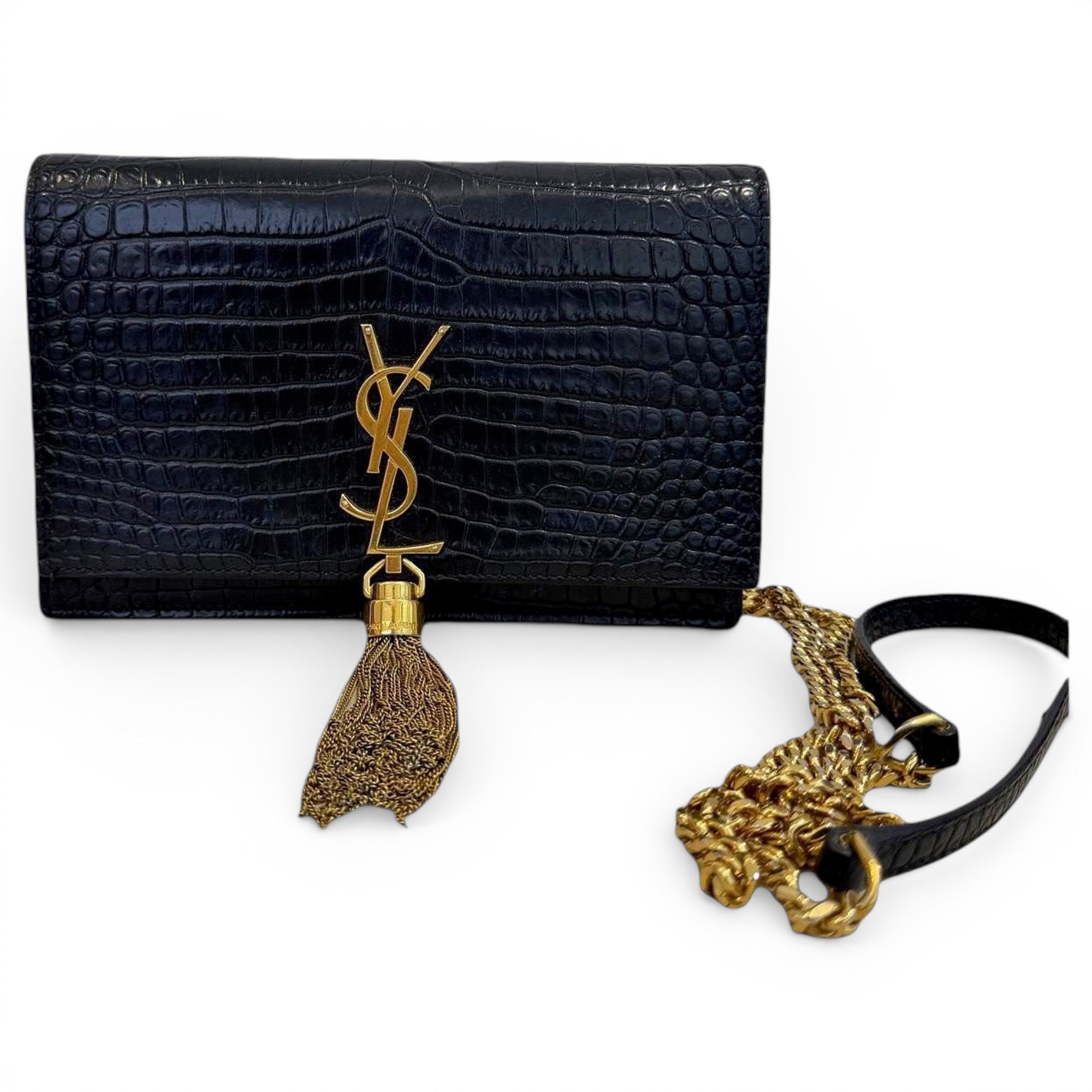 Pompom Kate leather handbag