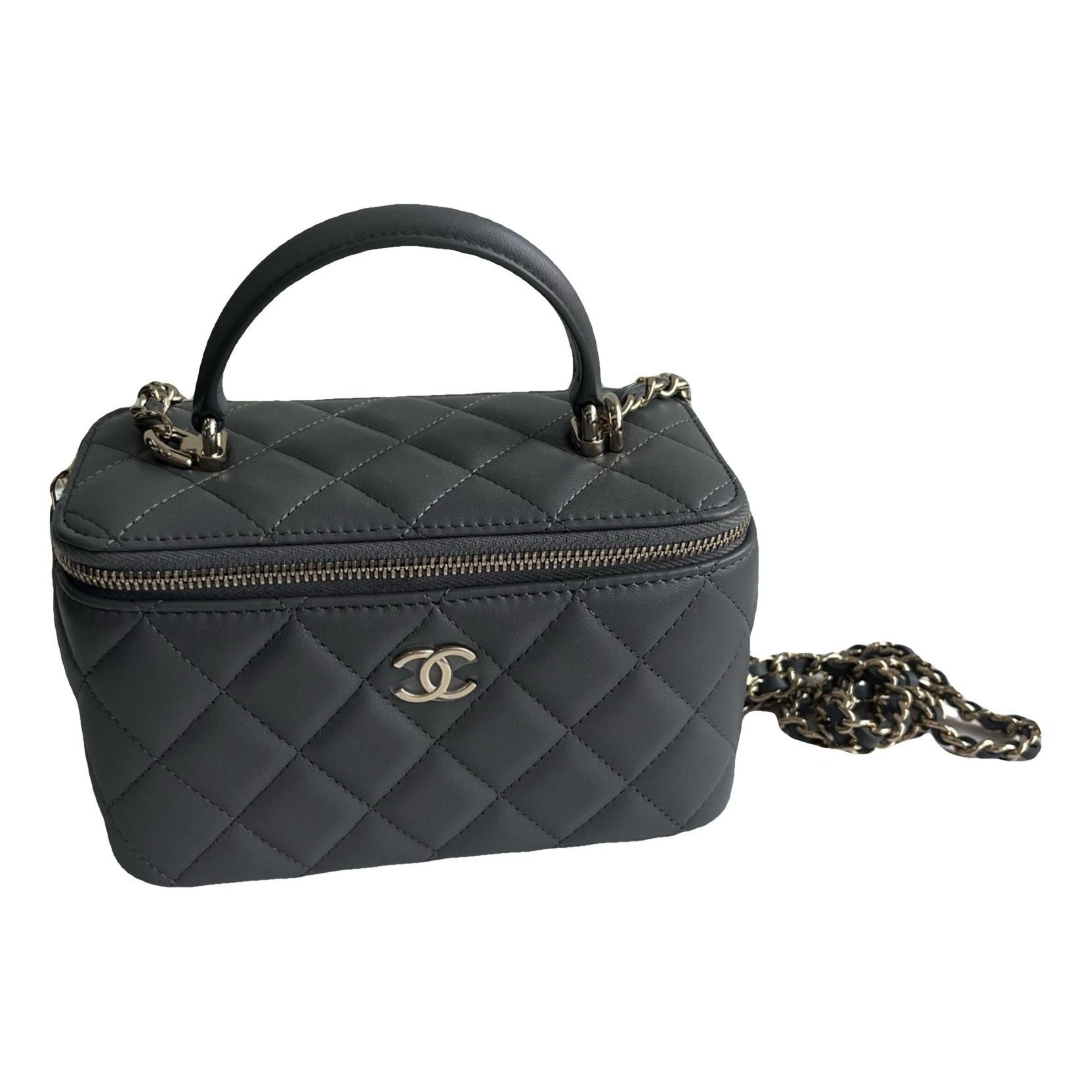 Vanity leather handbag