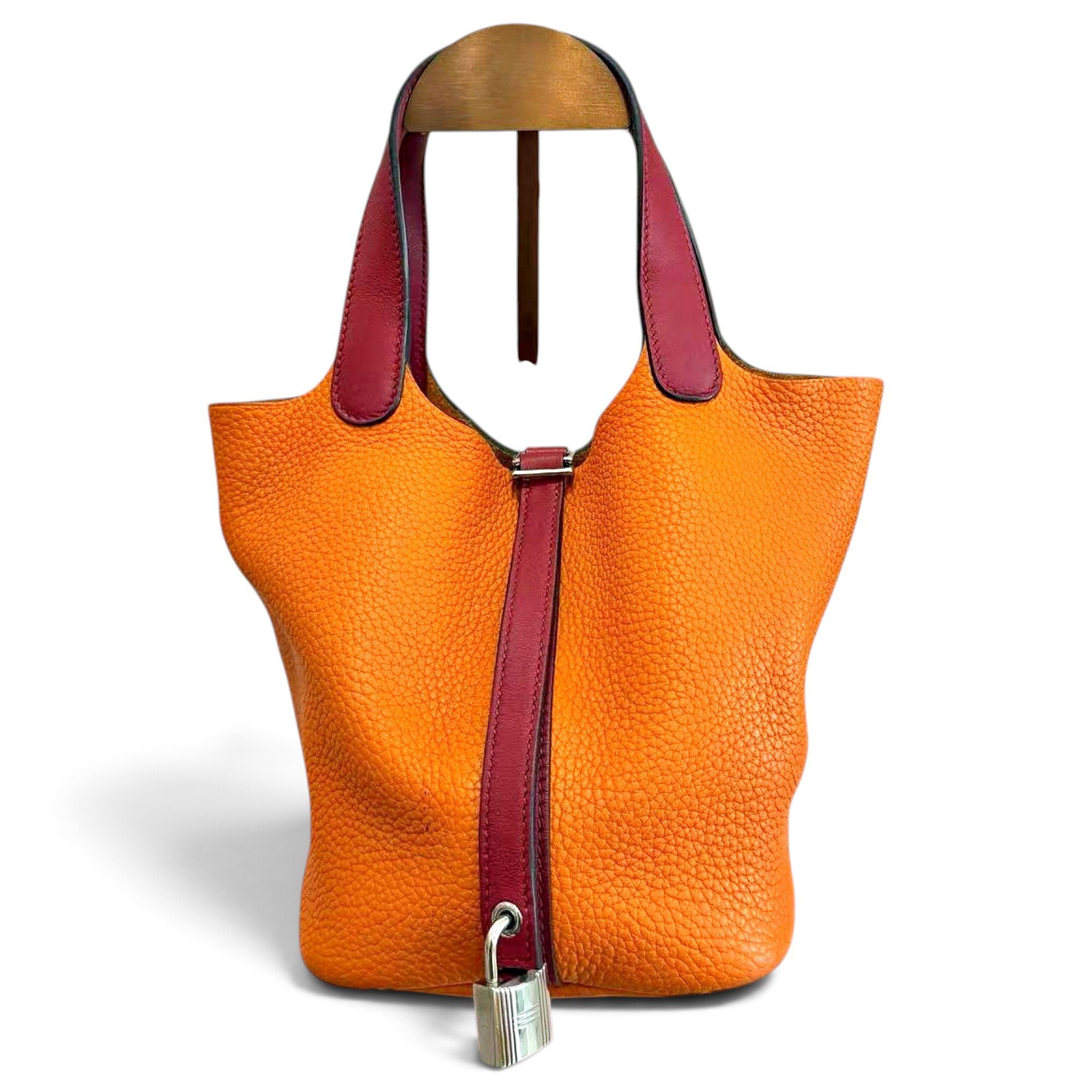 Picotin leather handbag