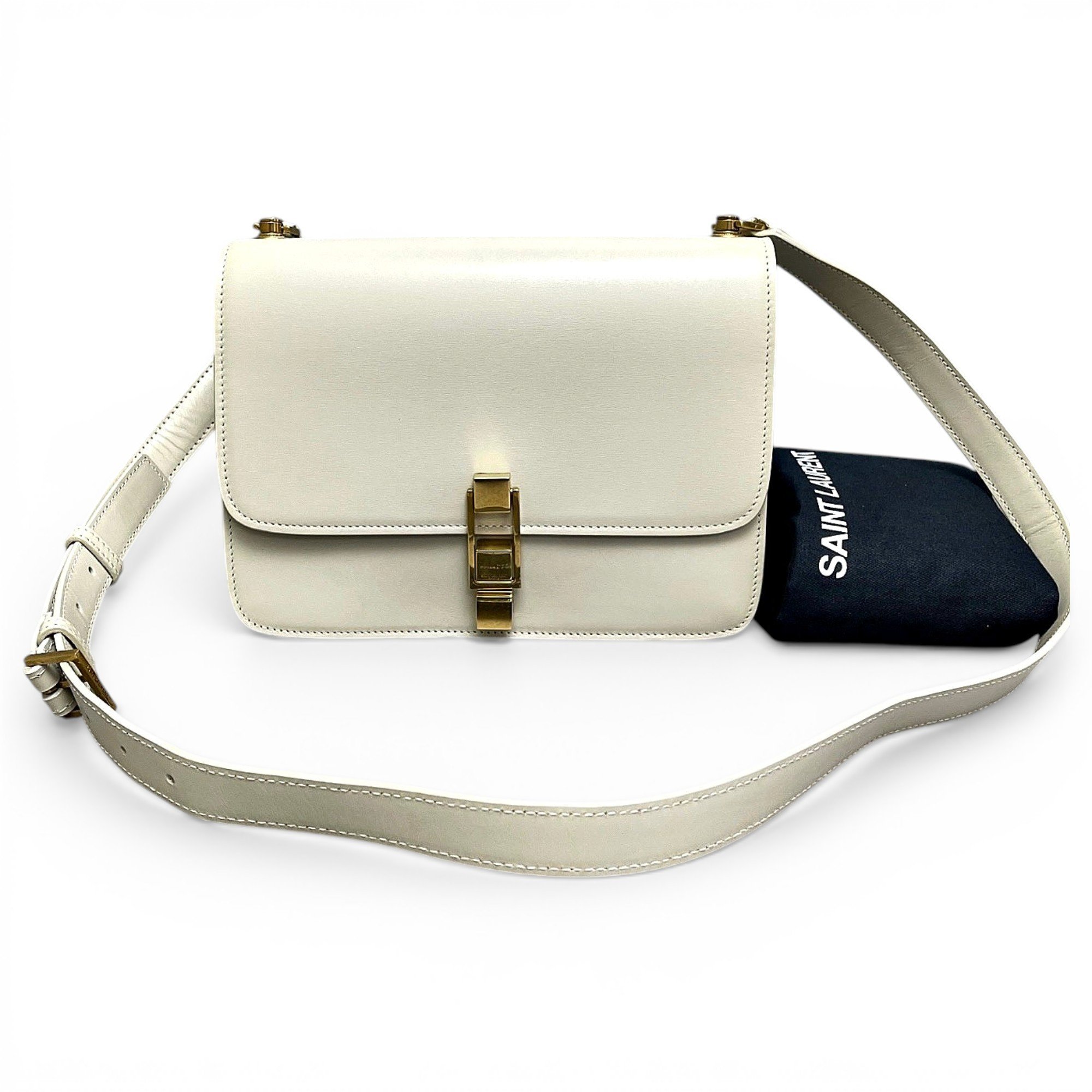 Carré leather crossbody bag