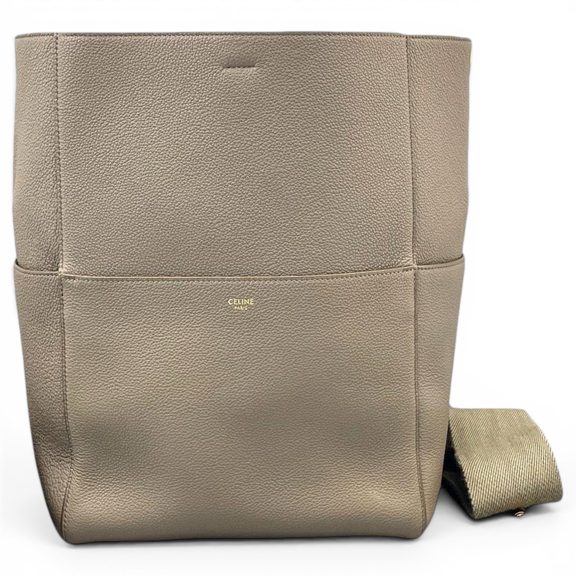 Seau Sangle leather handbag