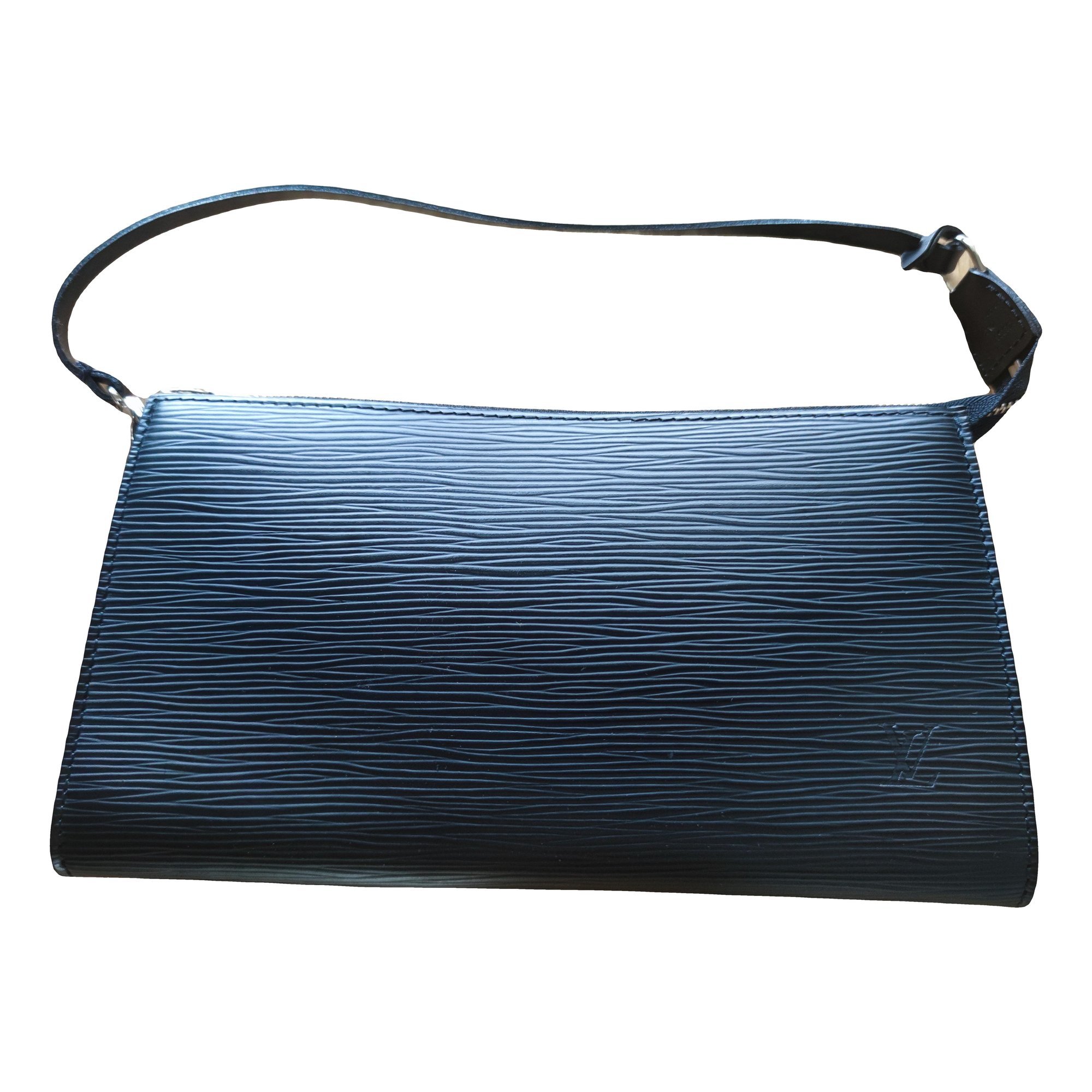 Leather clutch bag