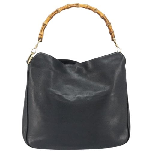Bamboo leather handbag