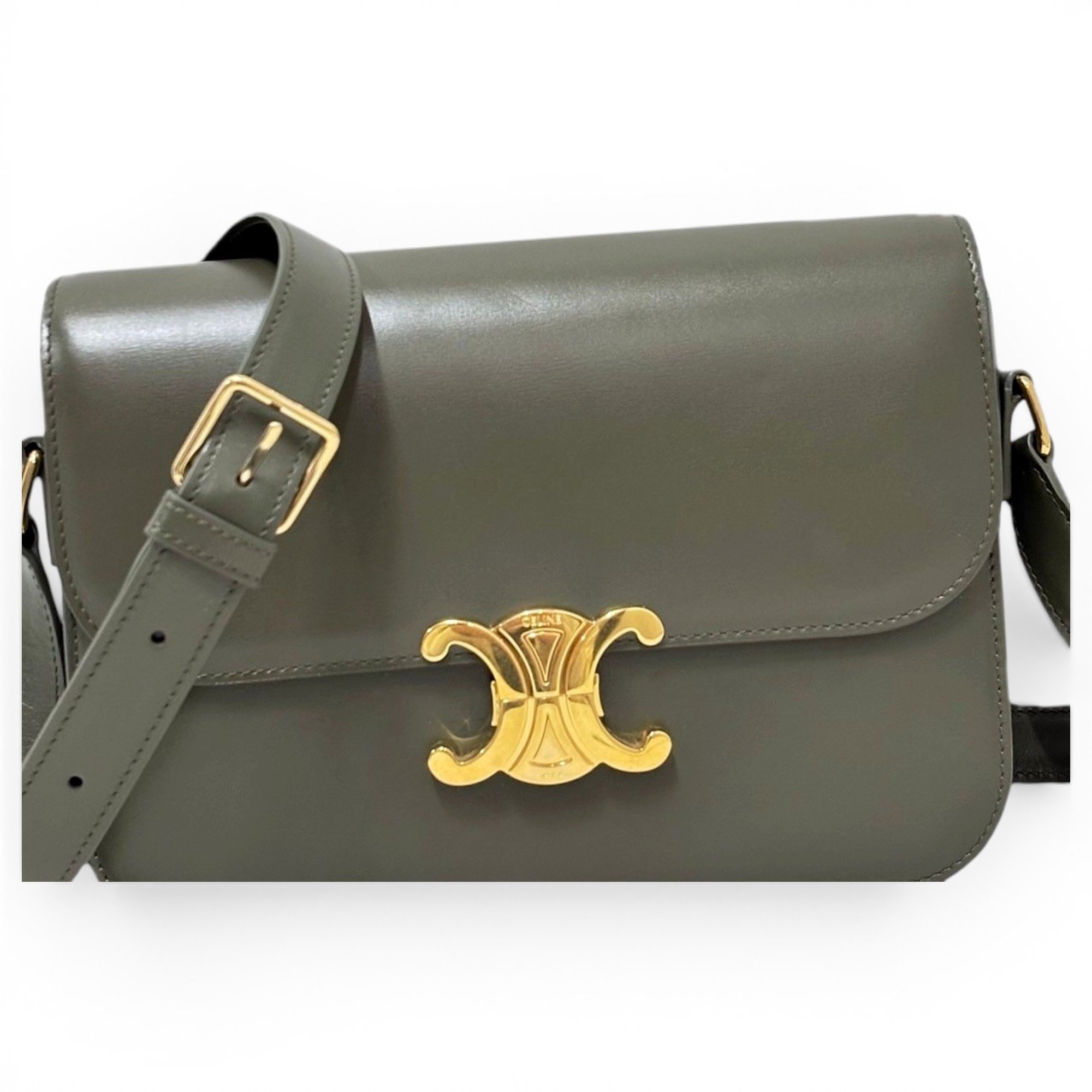 Triomphe leather handbag