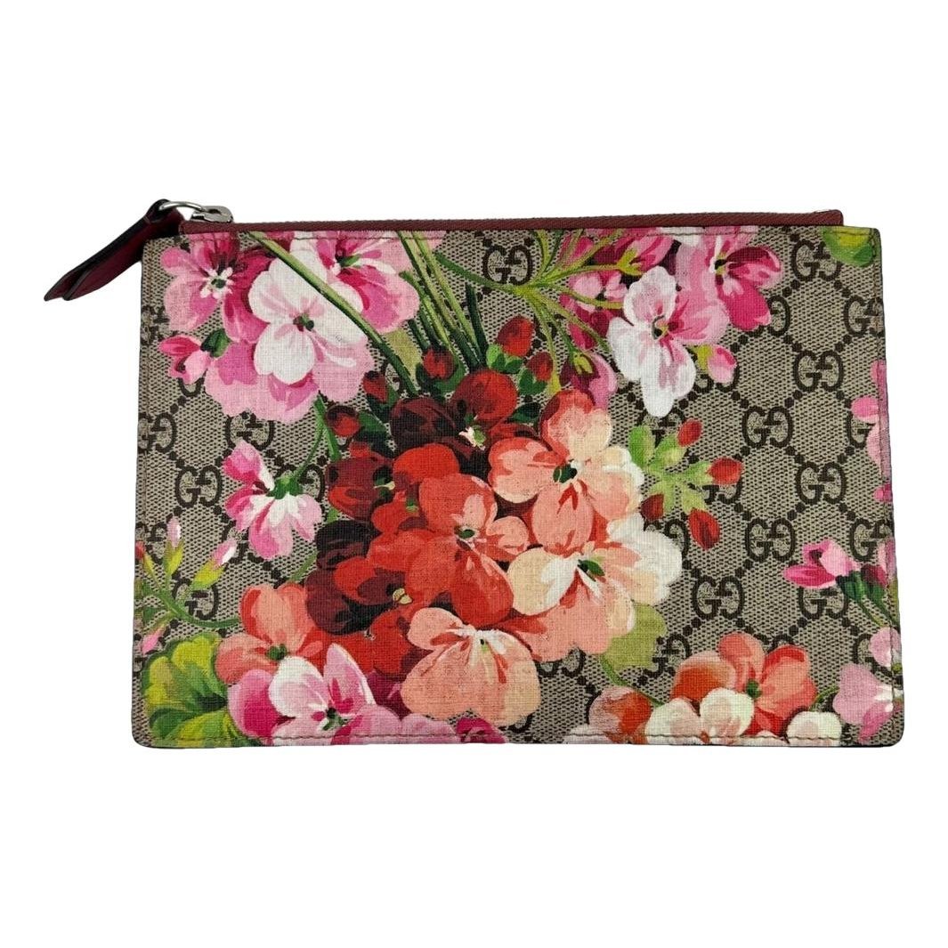 Leather clutch bag