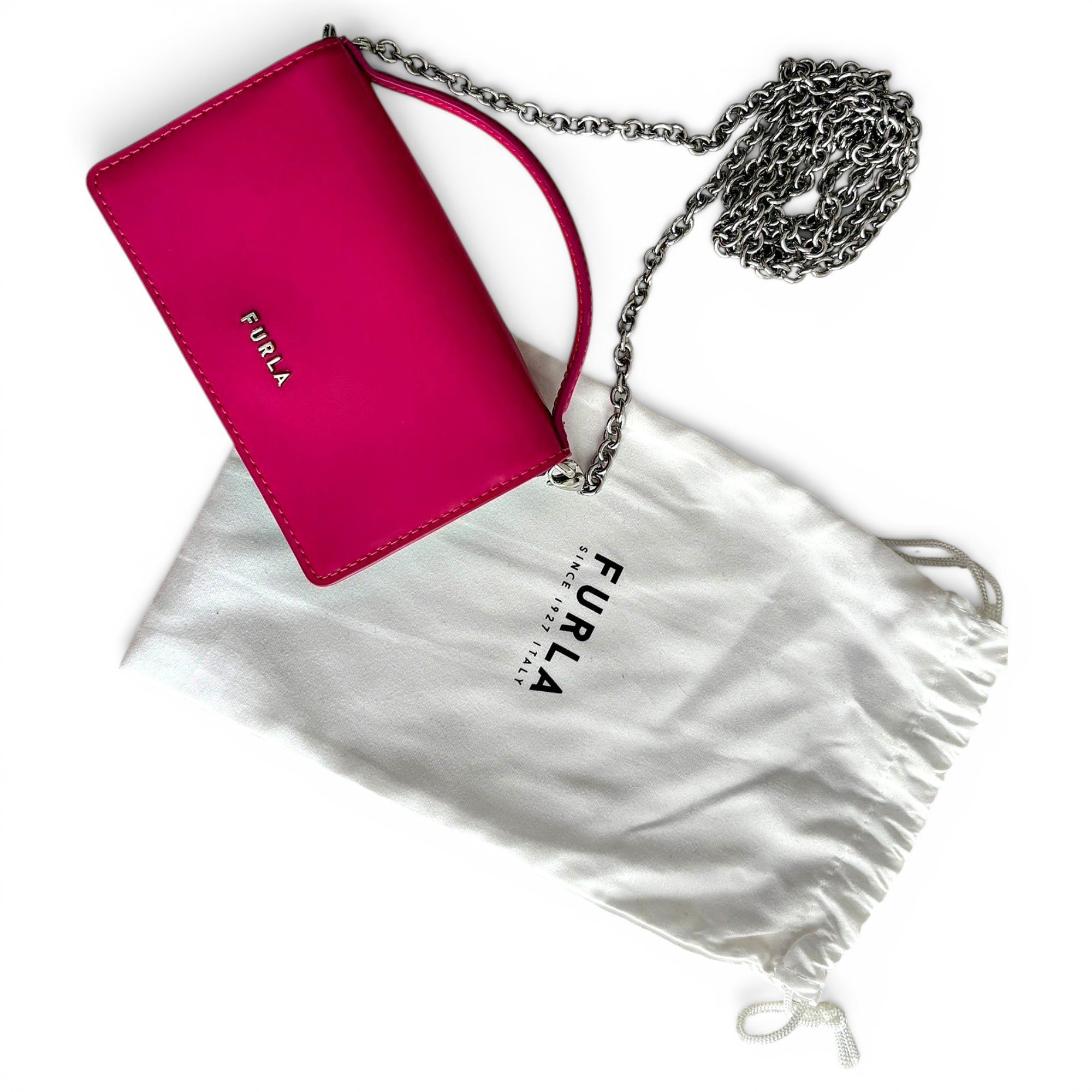 Leather clutch bag