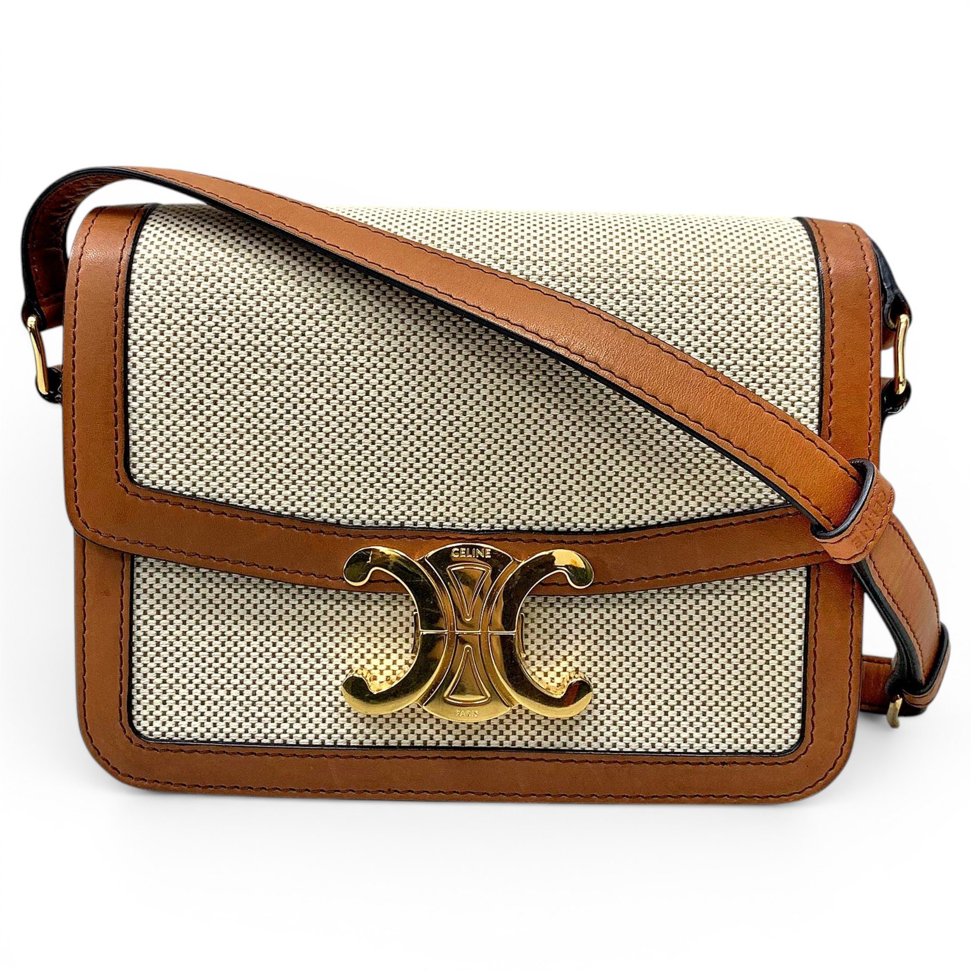 Triomphe cloth handbag