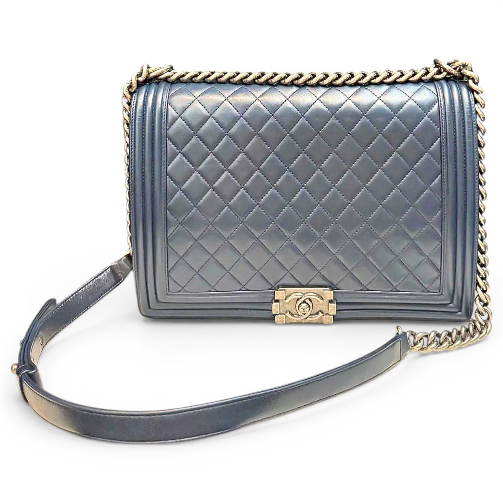 Boy leather crossbody bag