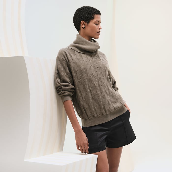 "H" Long-sleeve Sweater