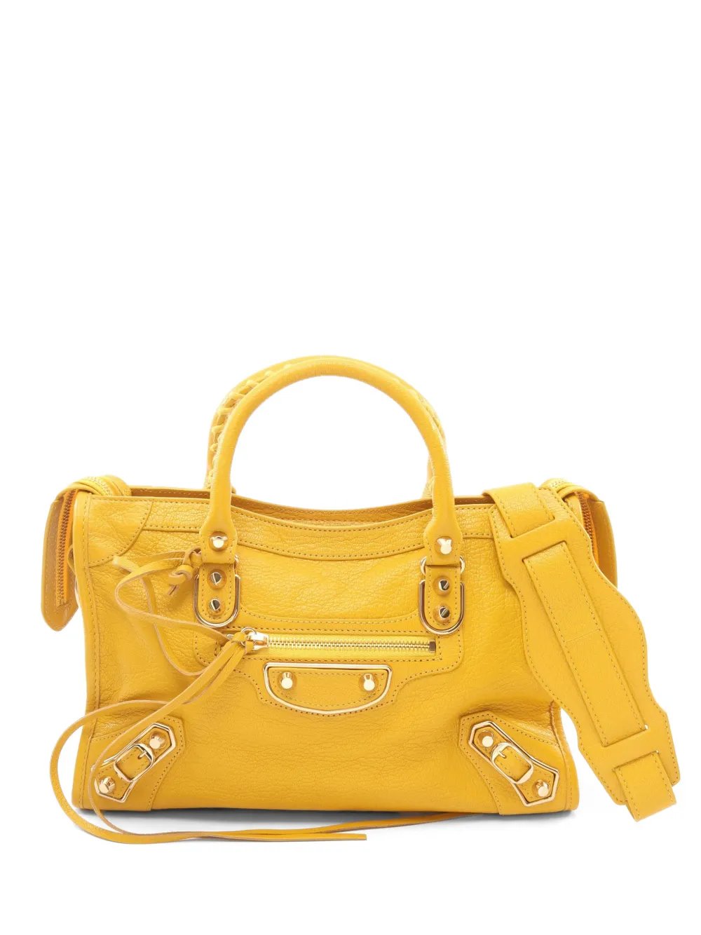 2010s City metallic edge tote bag
