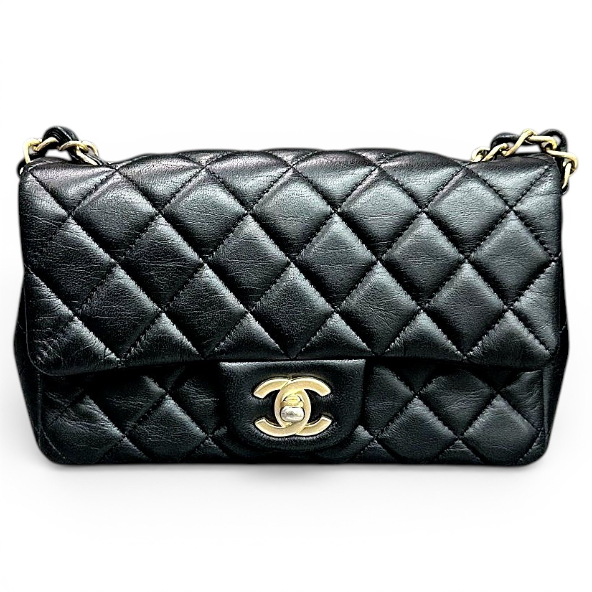Trendy CC Flap leather handbag