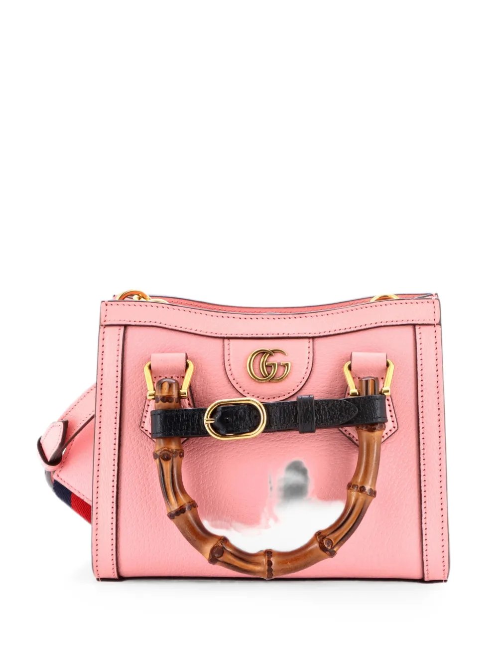 Diana NM Bamboo Handle Tote Leather Mini crossbody bag