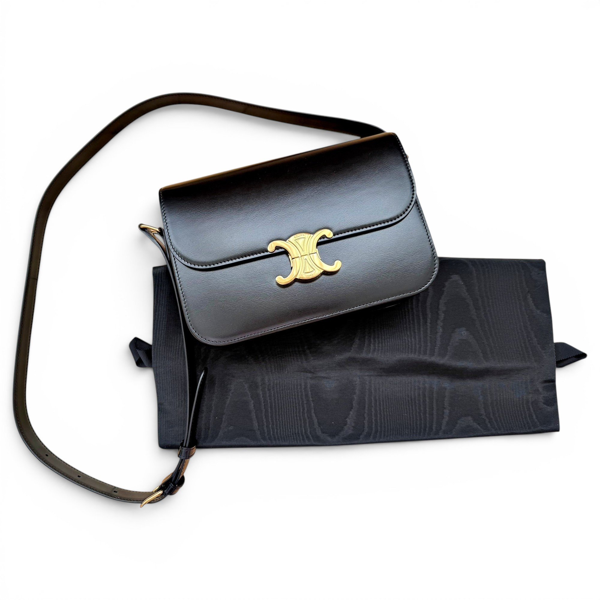 Triomphe leather handbag