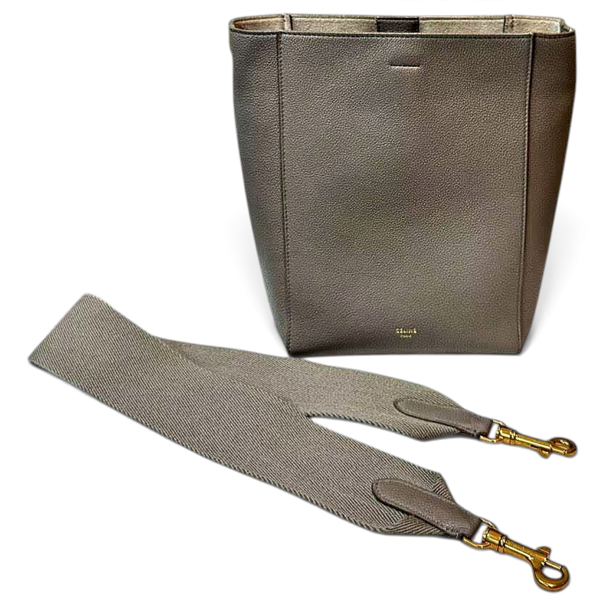 Seau Sangle leather handbag