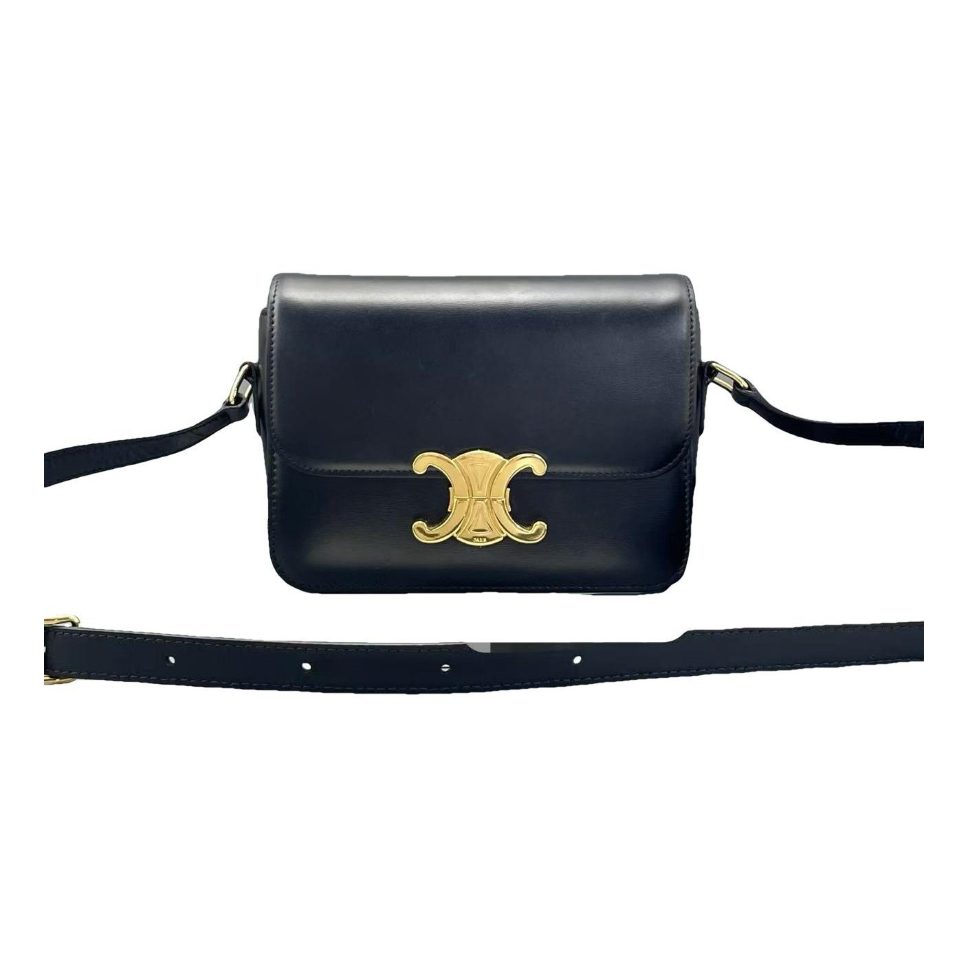 Triomphe leather handbag