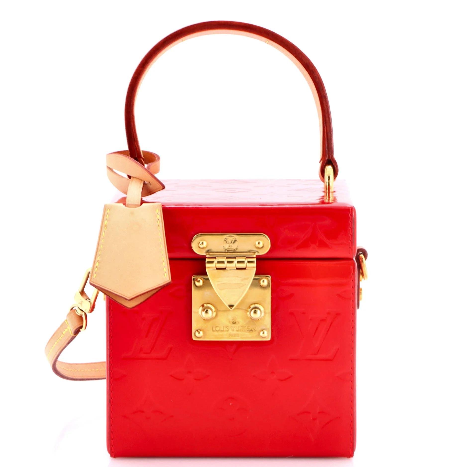 Patent leather handbag
