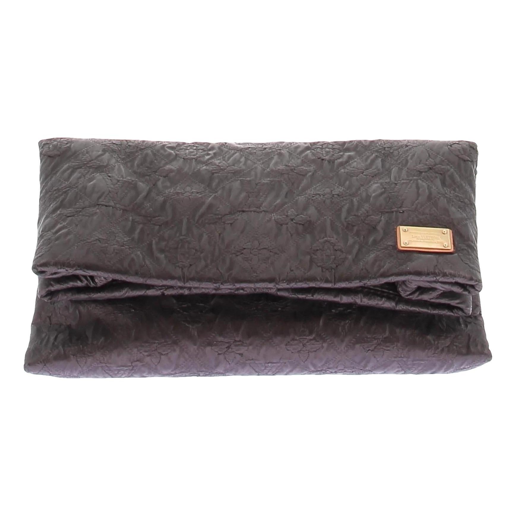 Limelight leather clutch bag