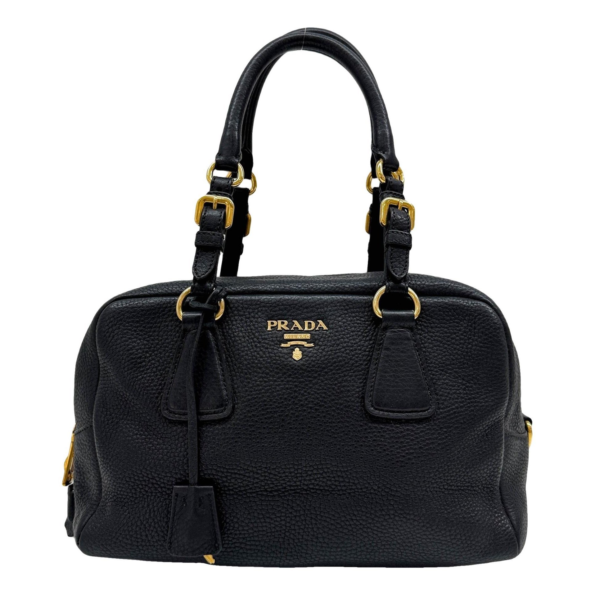Bowling leather handbag