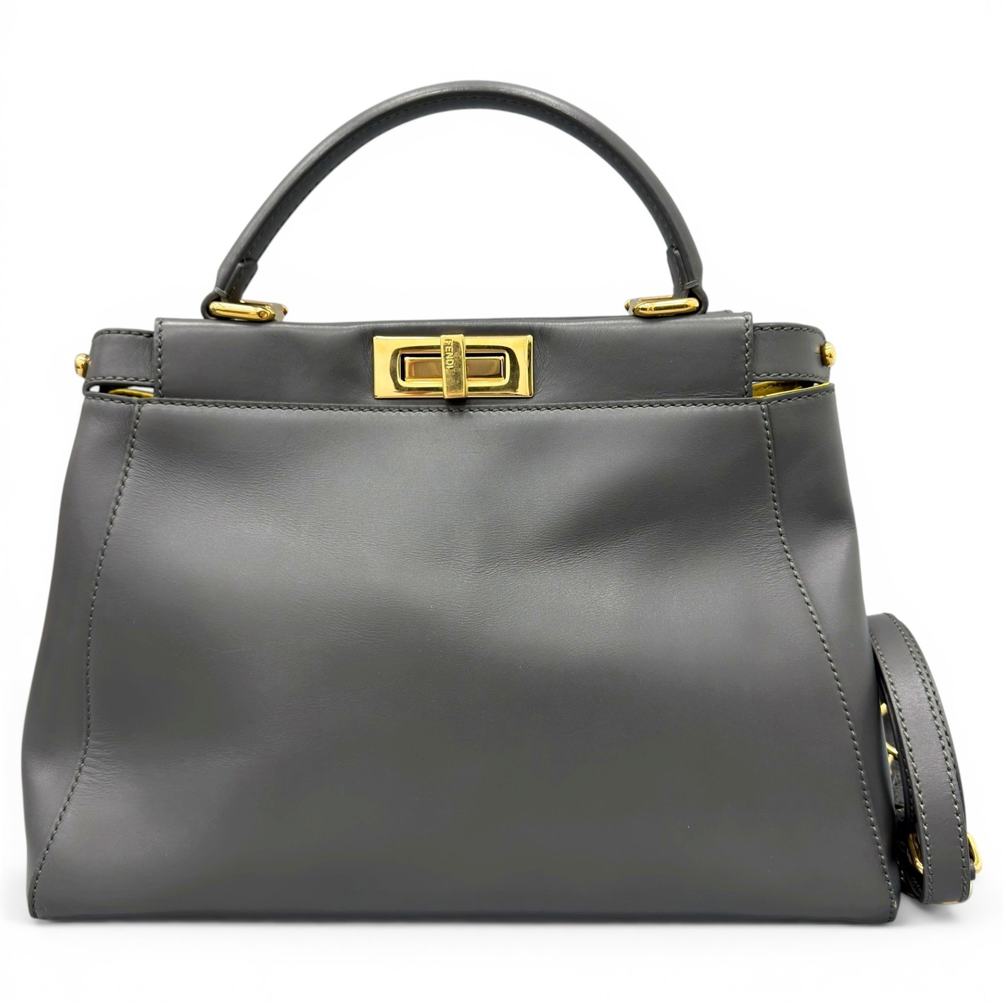 Peekaboo leather handbag