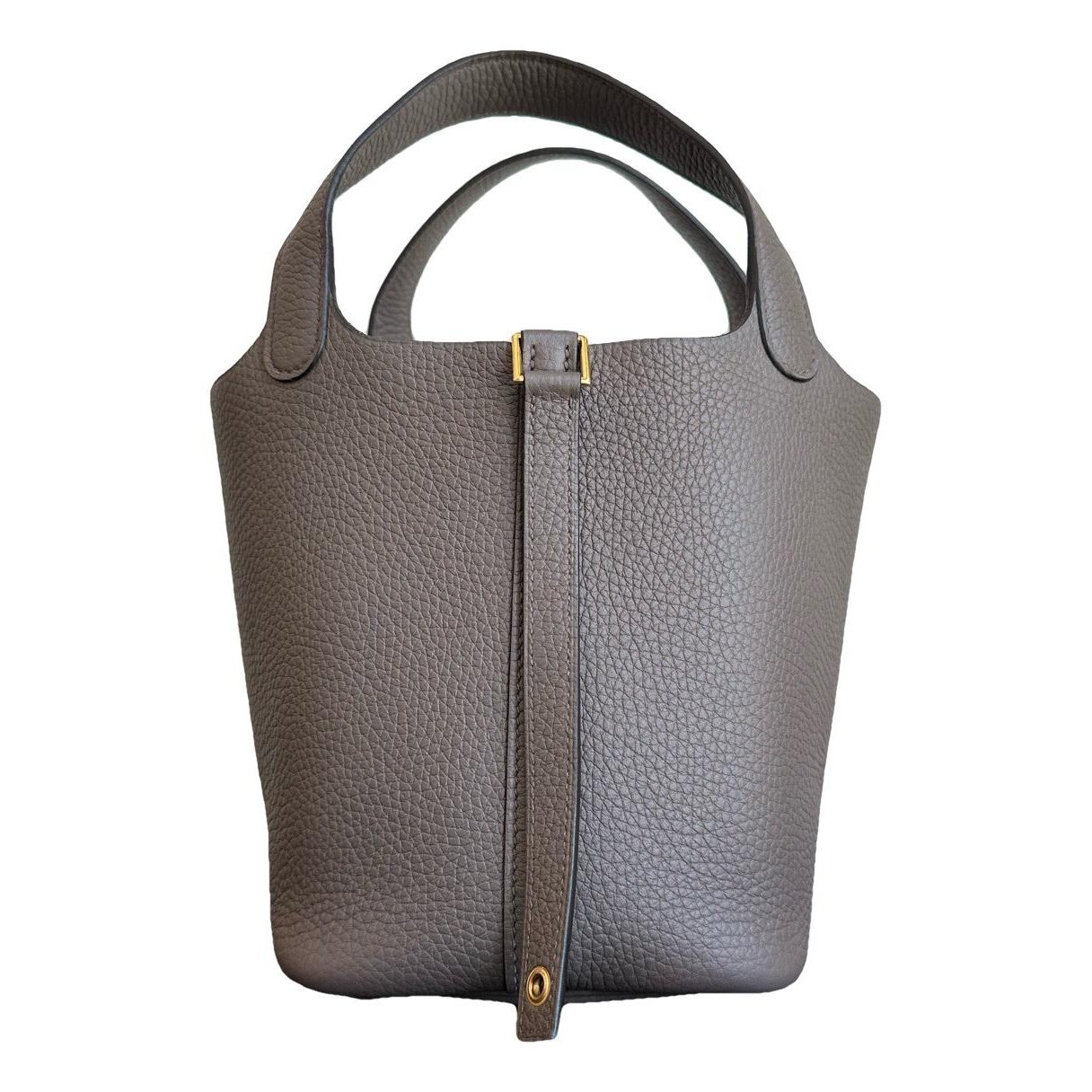 Picotin leather tote