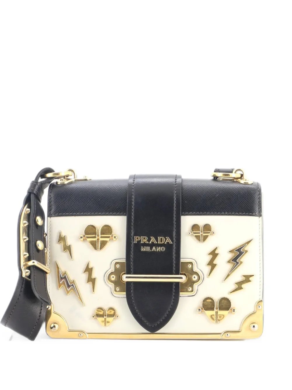 Cahier Embellished Leather Small crossbody bag