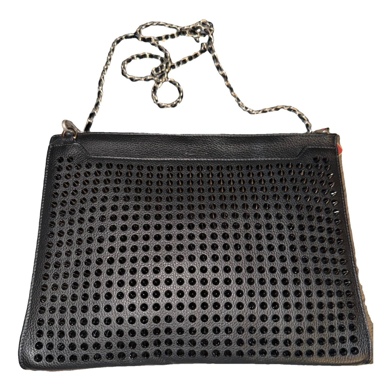 Loubiposh leather clutch bag