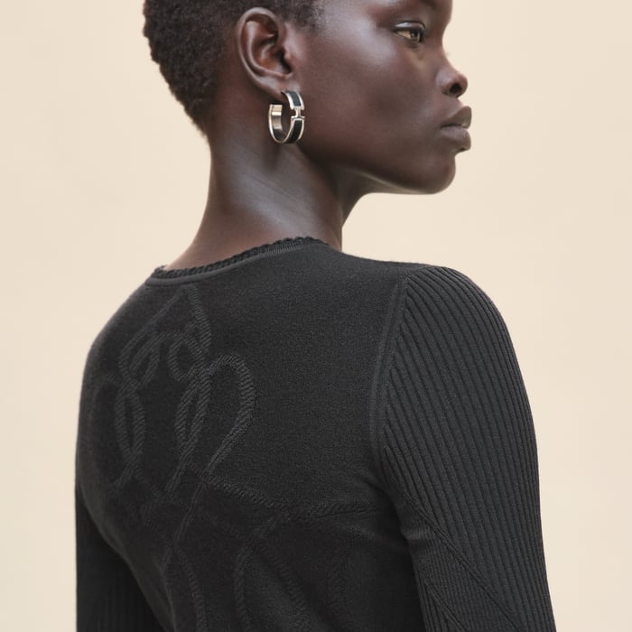 Noir "Palefroi Remix" Light Long-sleeve Sweater