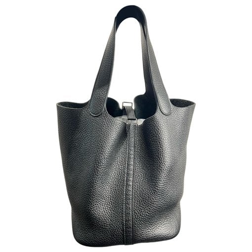Picotin leather tote