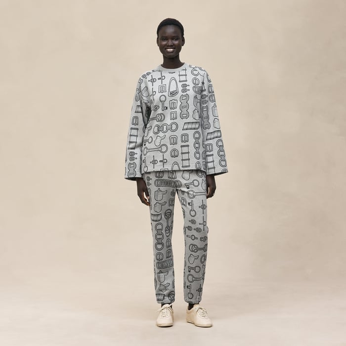 Gris Byzantin "Cahier Du Colporteur" Sweatshirt