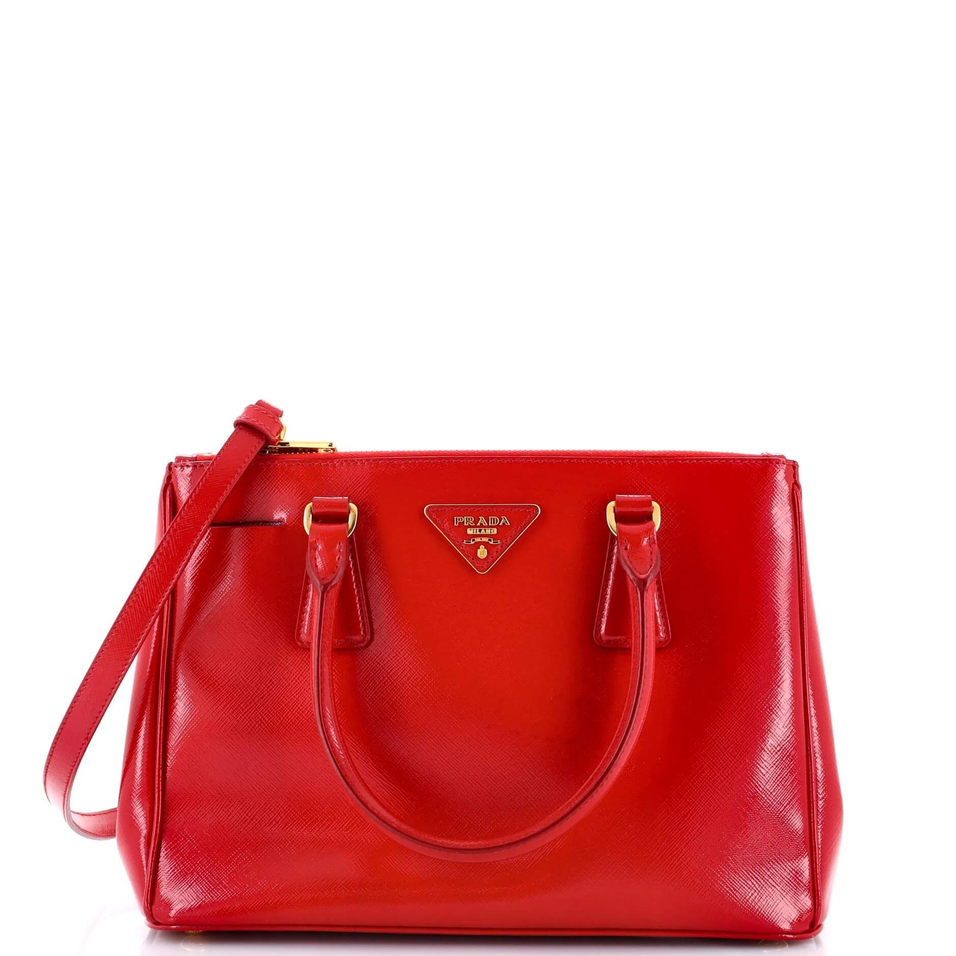 Patent leather tote