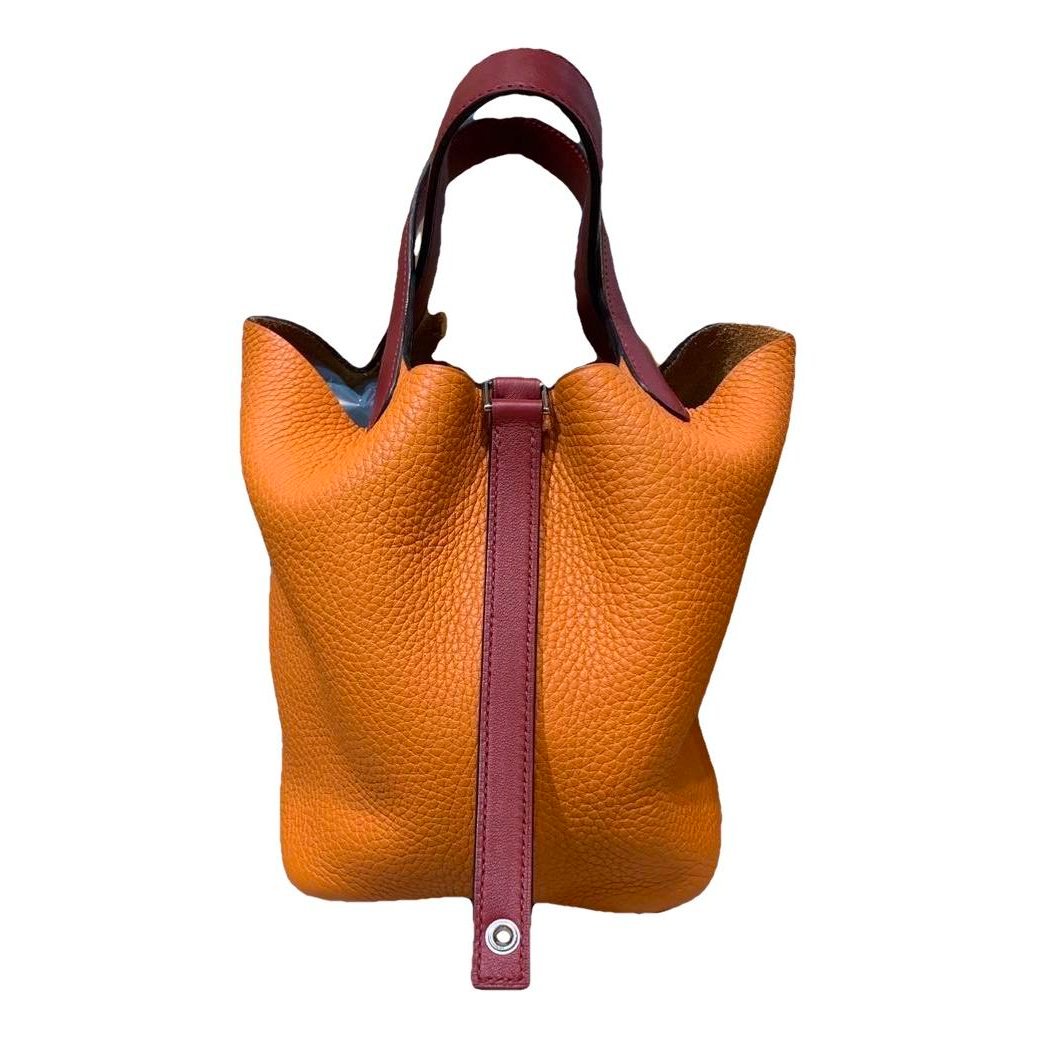 Picotin leather handbag