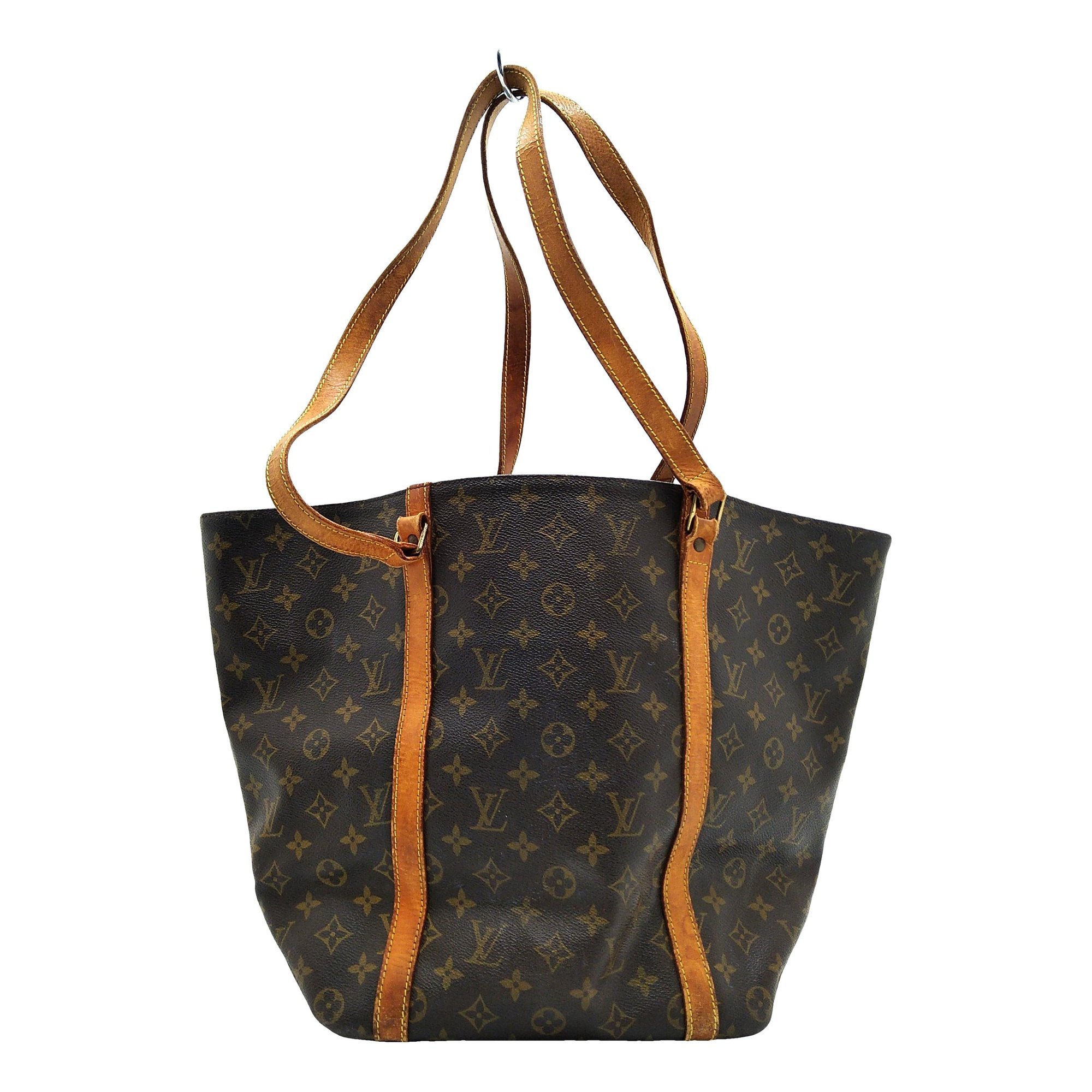 Shopping leather handbag