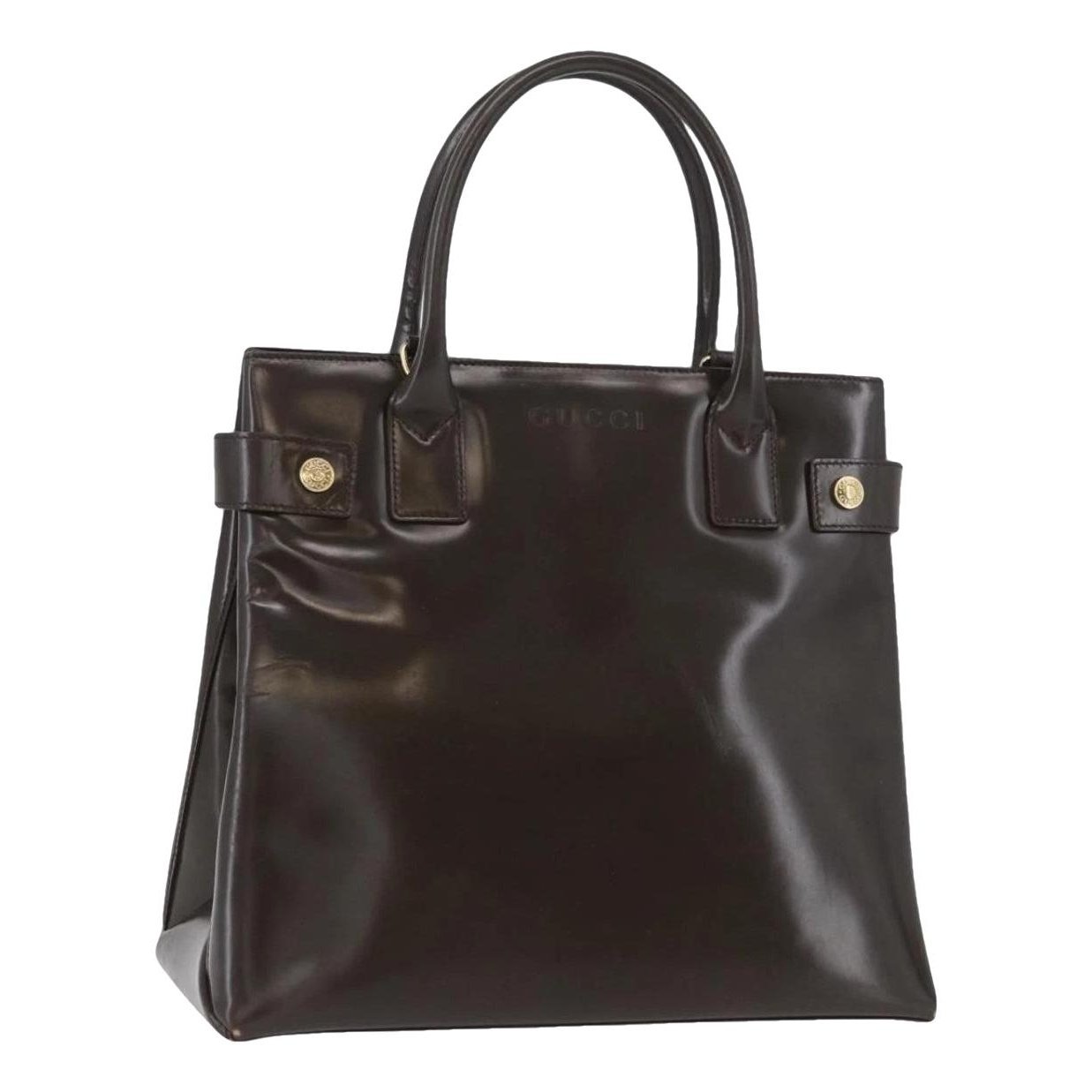Patent leather handbag
