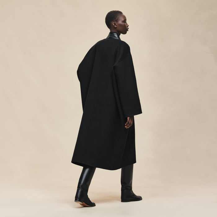 Noir Embroidered Coat