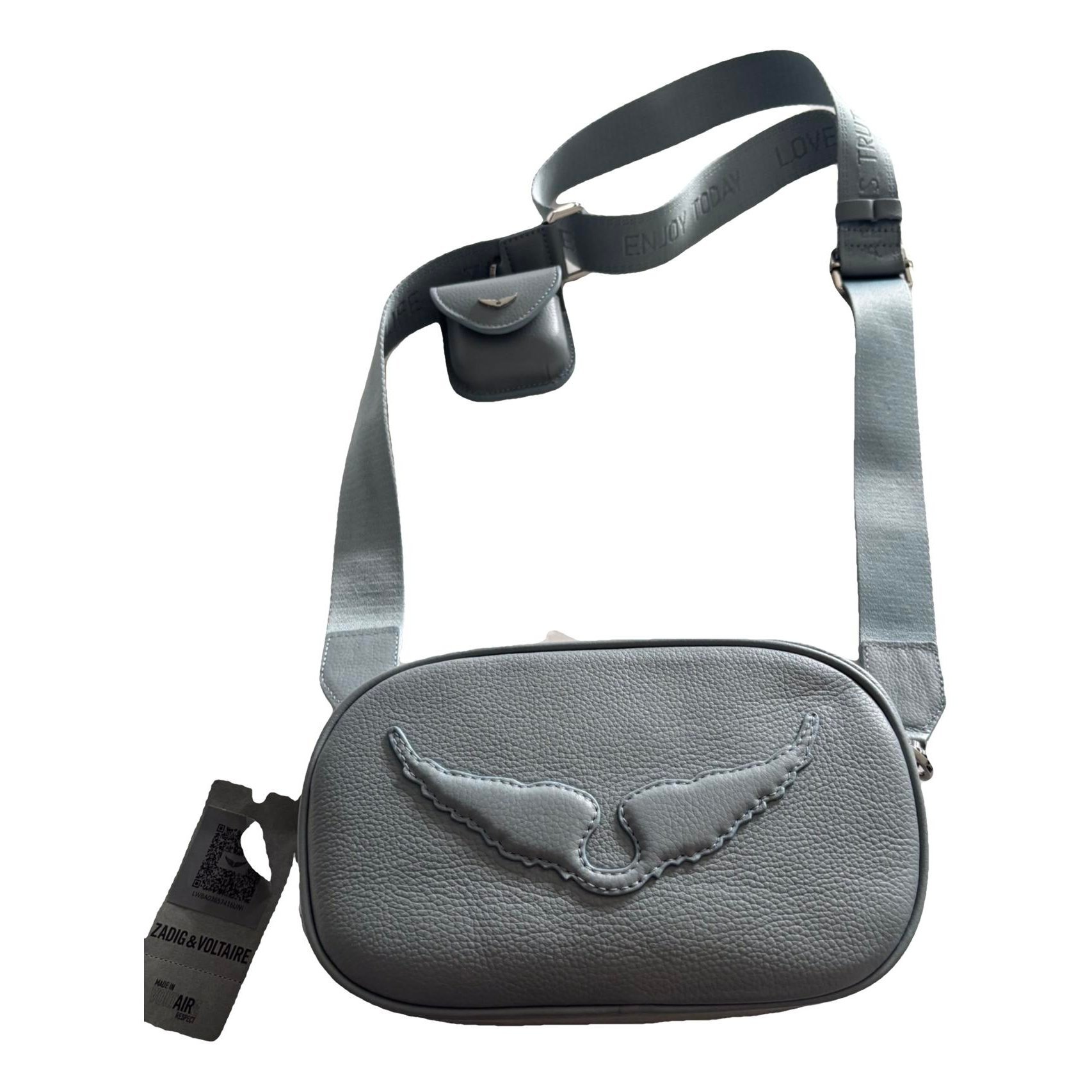 Leather clutch bag